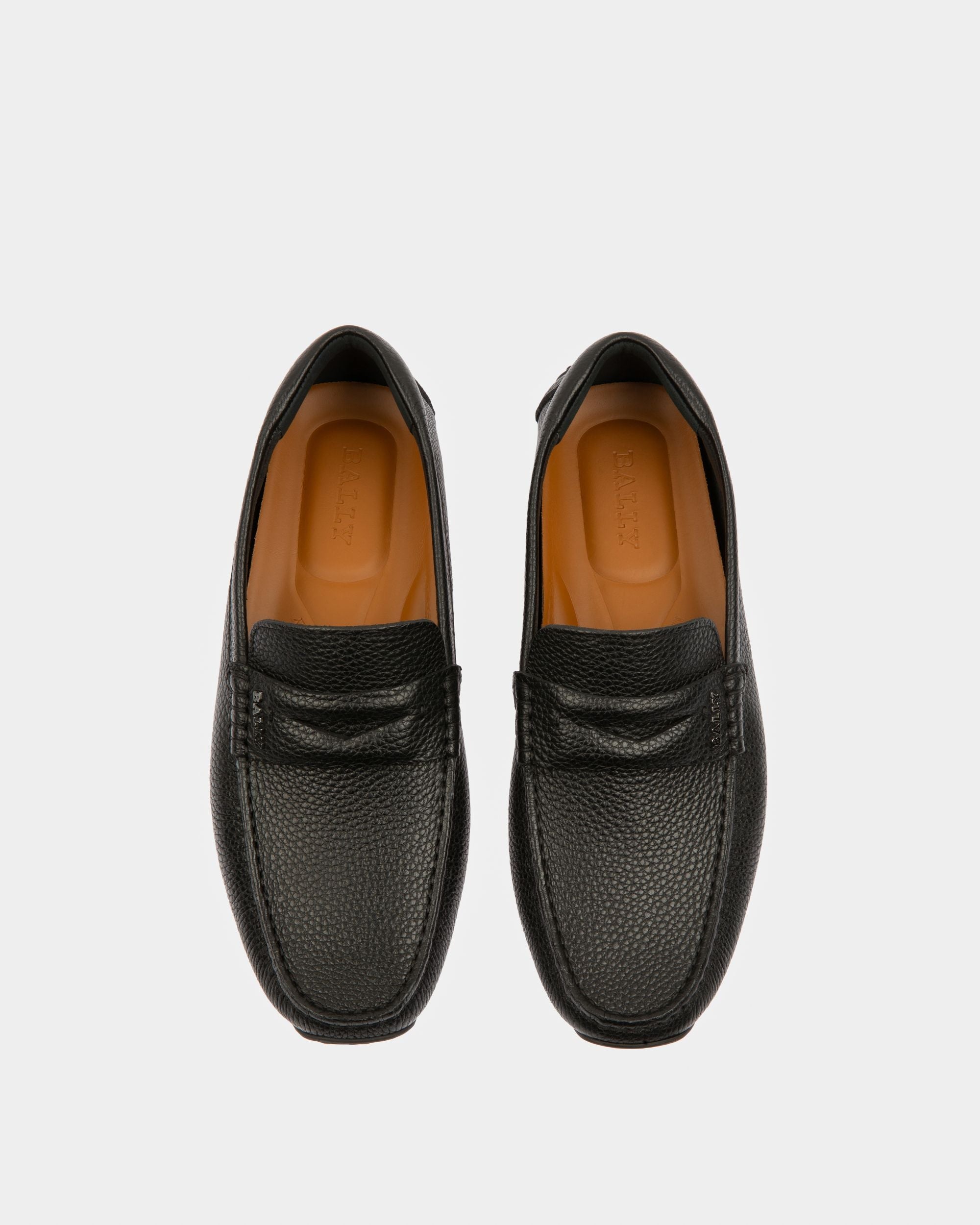 Bally Global - Pavel Leather Drivers In Black - Black