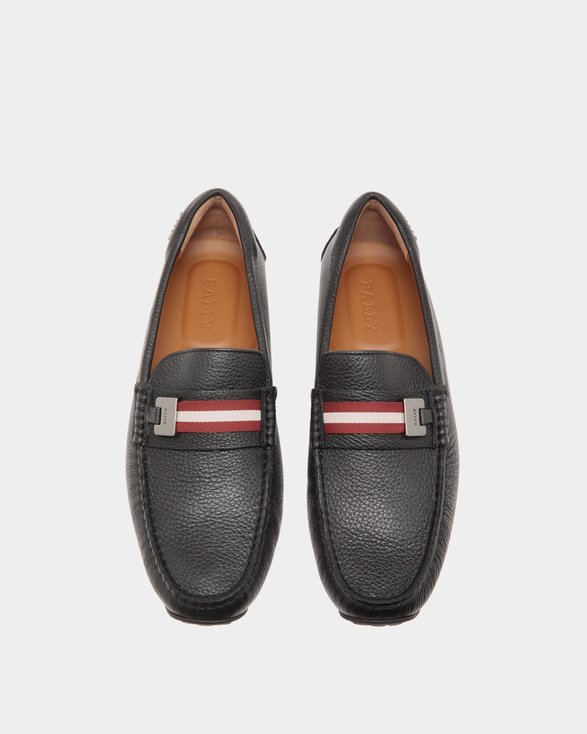 Bally Global - Pilot Drivers In Black Leather - Black