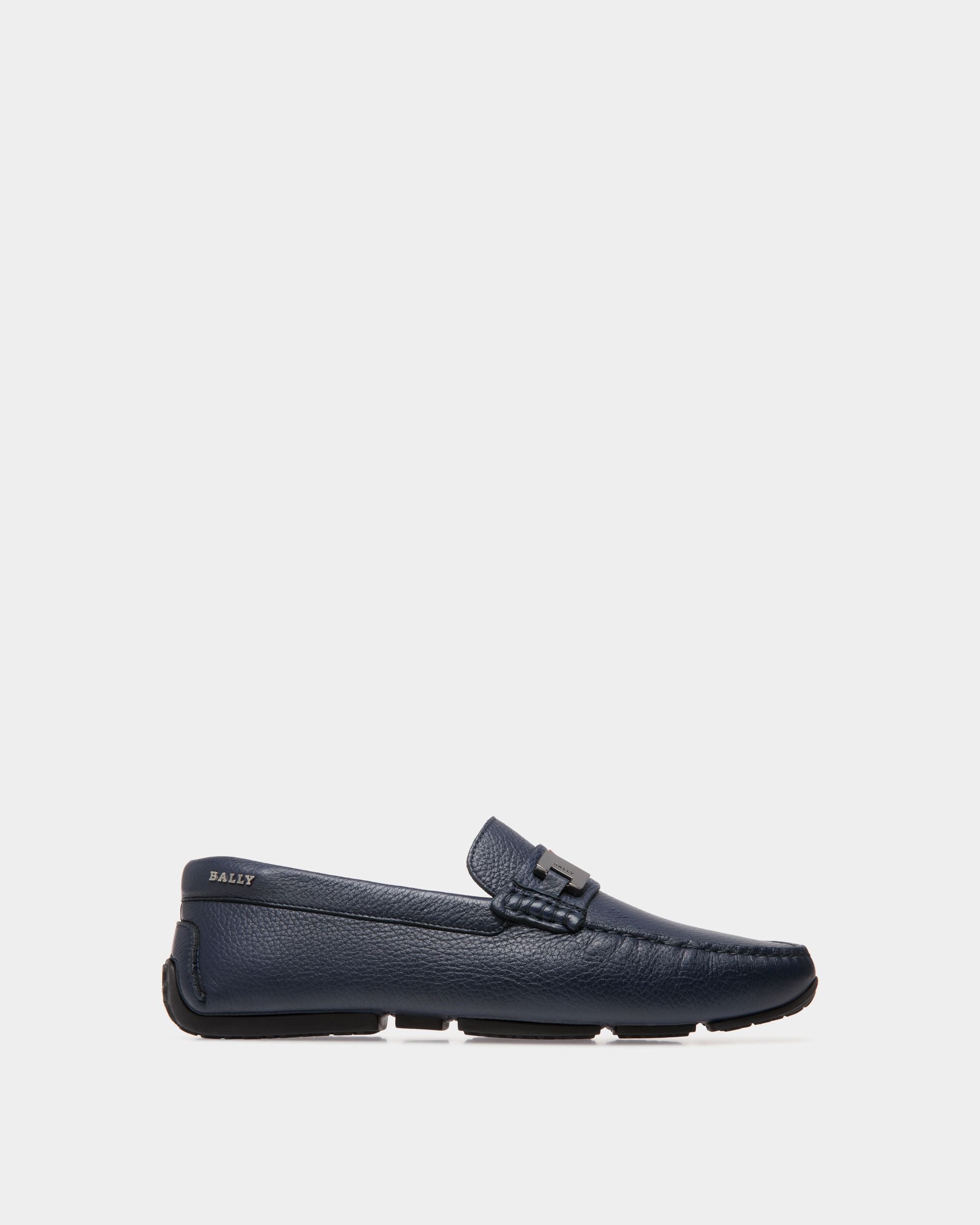 Bally Global - Pilot Drivers In Blue Leather - Blue