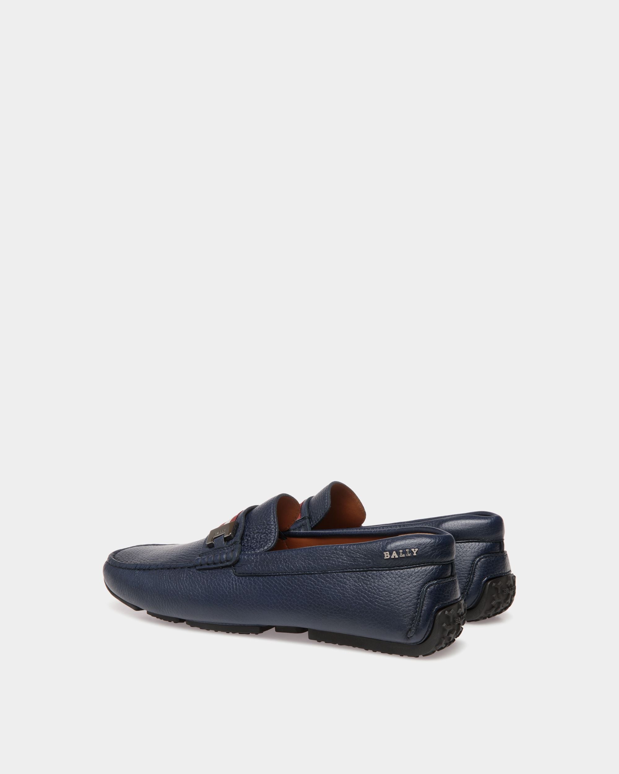 Bally Global - Pilot Drivers In Blue Leather - Blue