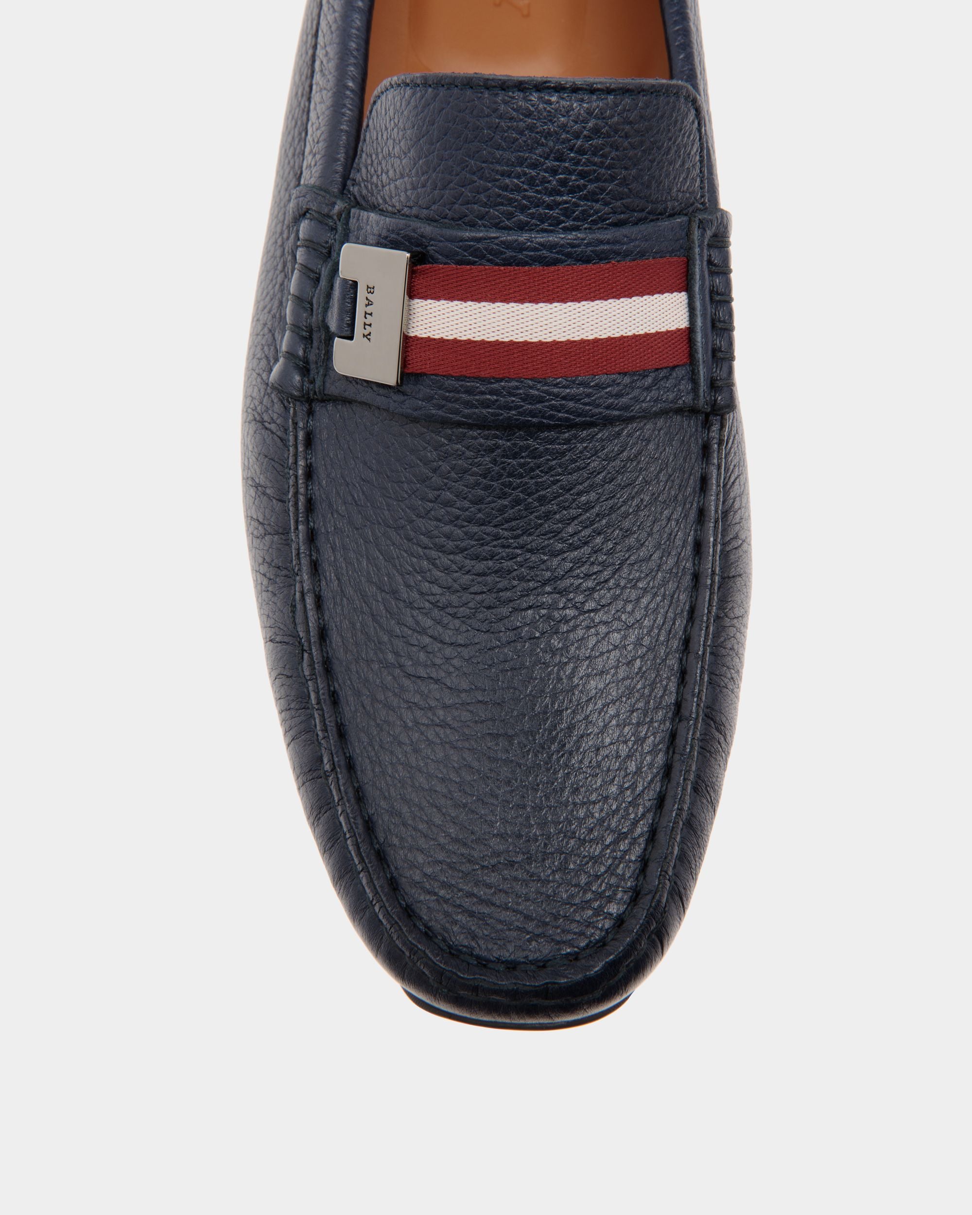Bally Global - Pilot Drivers In Blue Leather - Blue