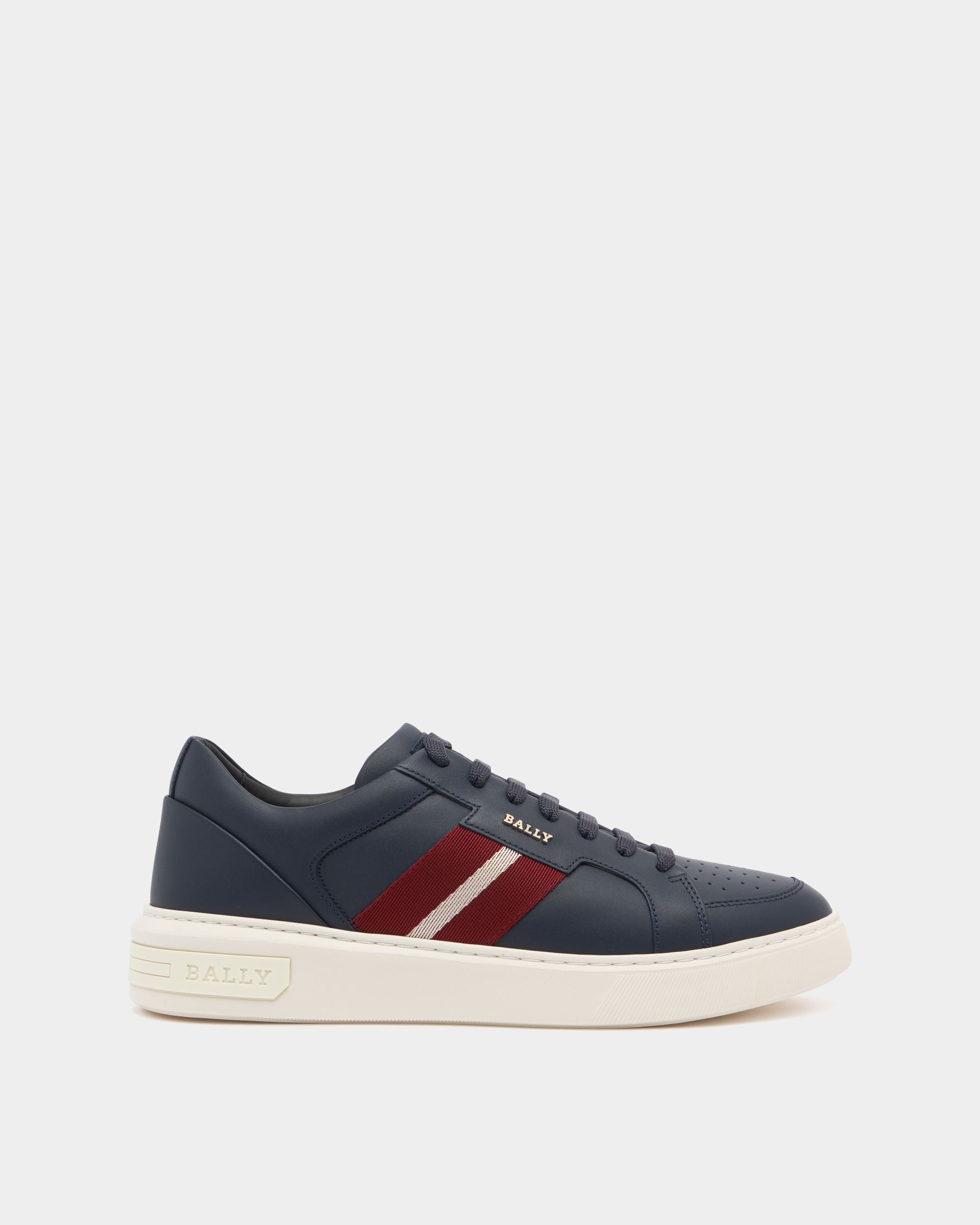 Bally Global - Bally Lift Sneaker In Blue Leather - Blue
