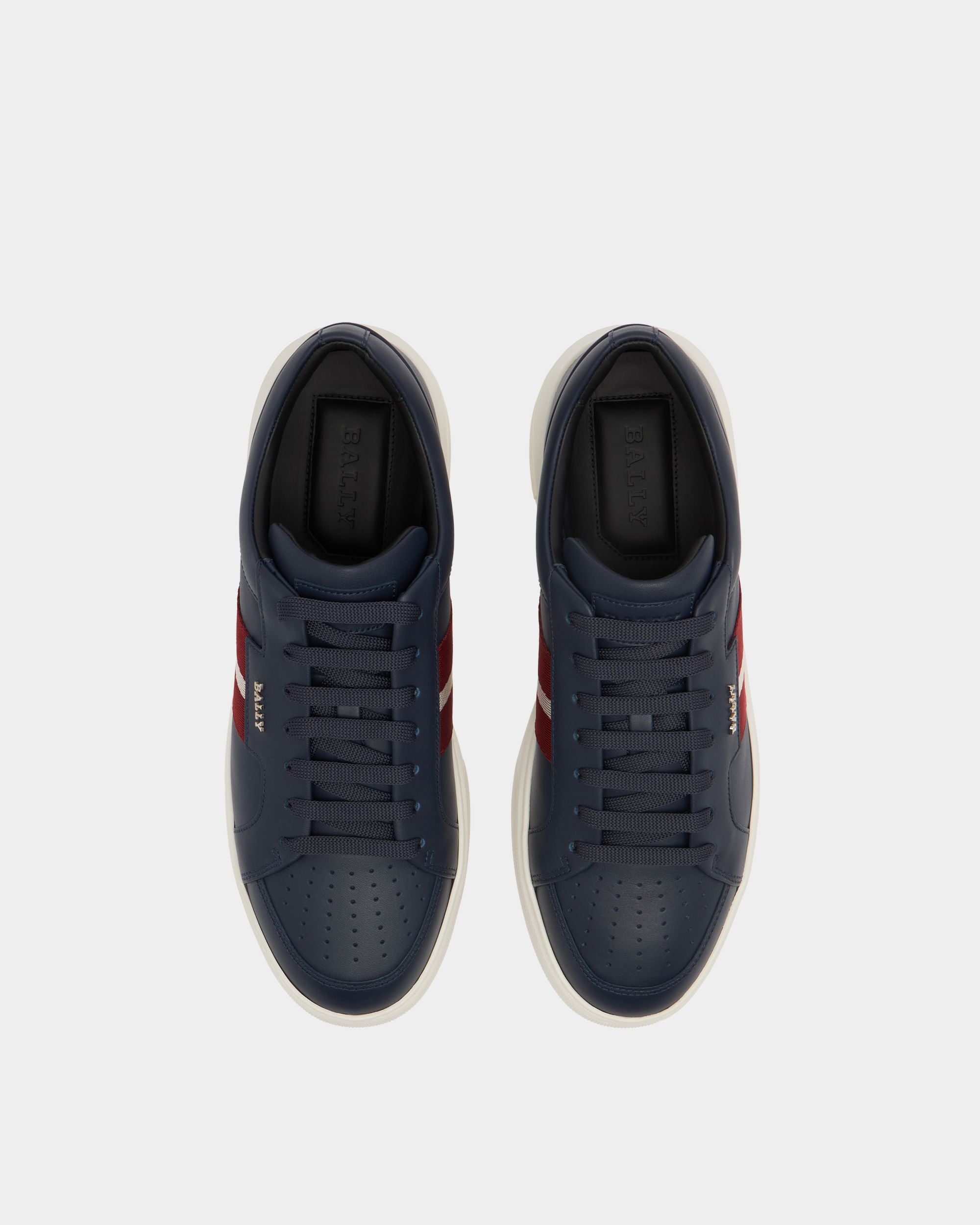 Bally Global - Bally Lift Sneaker In Blue Leather - Blue