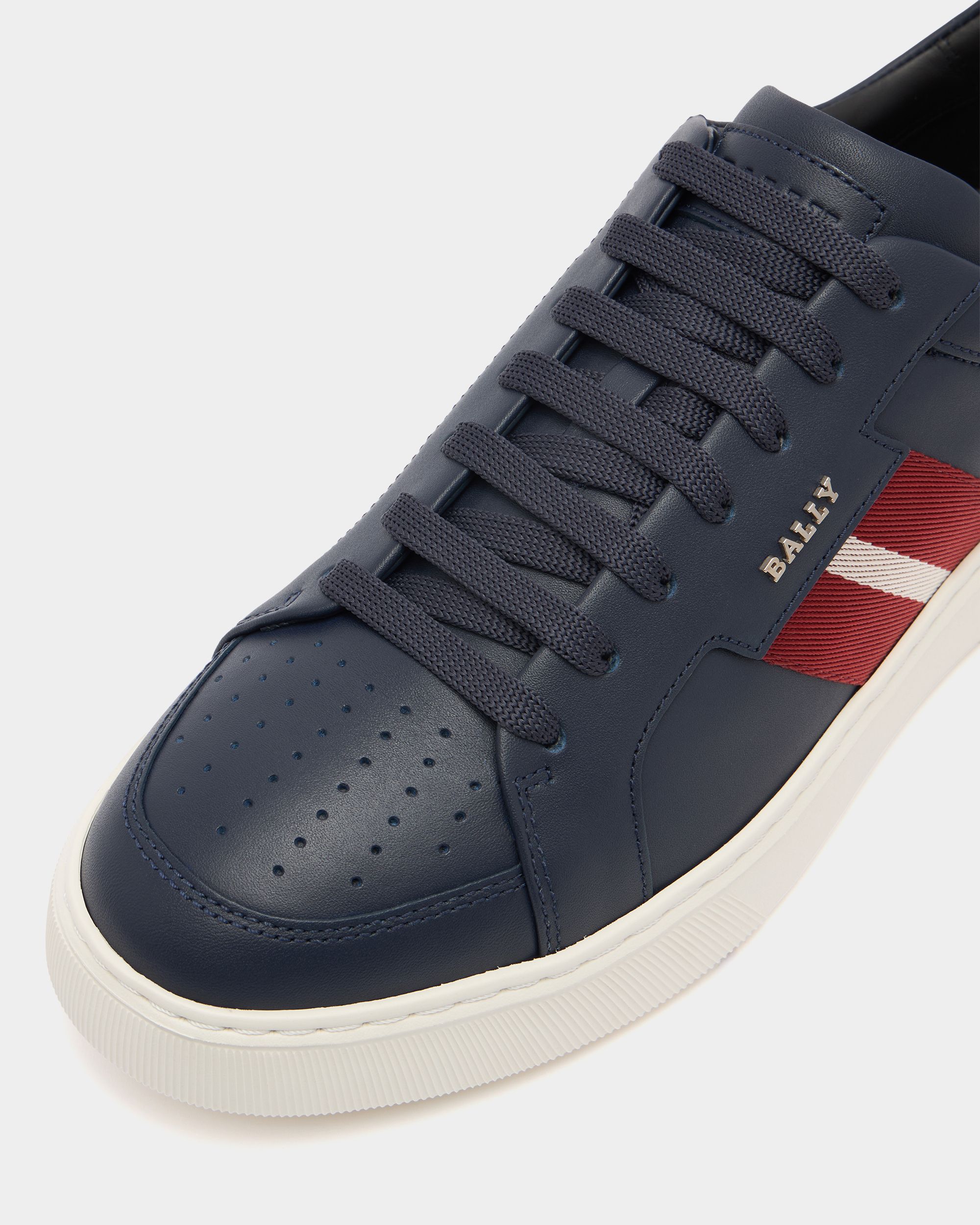 Bally Global - Bally Lift Sneaker In Blue Leather - Blue