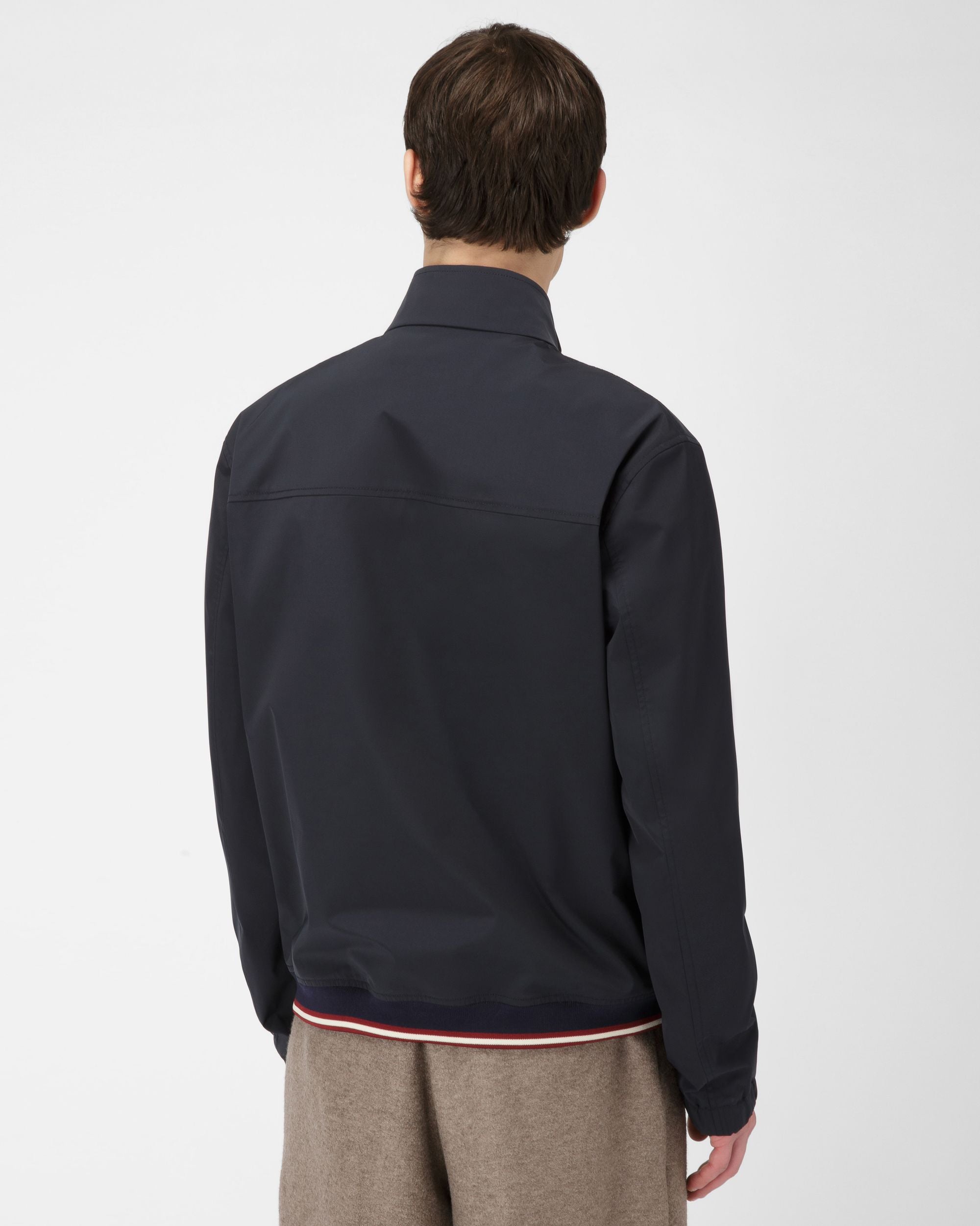 Bally Global - Blouson Bomber Jacket In Navy - Blue