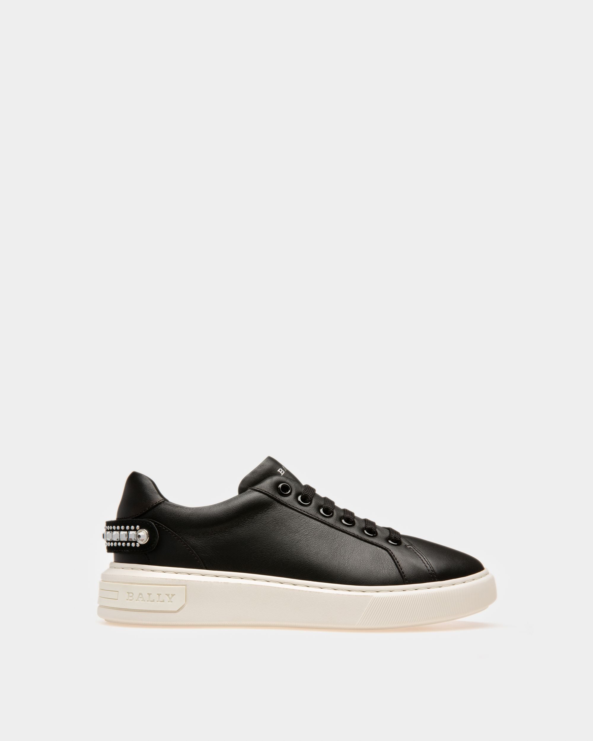 Bally Global - Malya Leather Sneakers In Black - Black