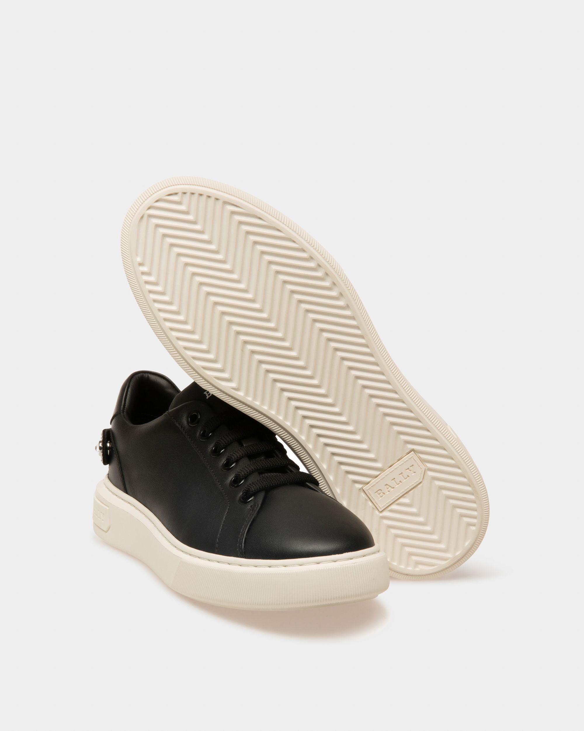 Bally Global - Malya Leather Sneakers In Black - Black