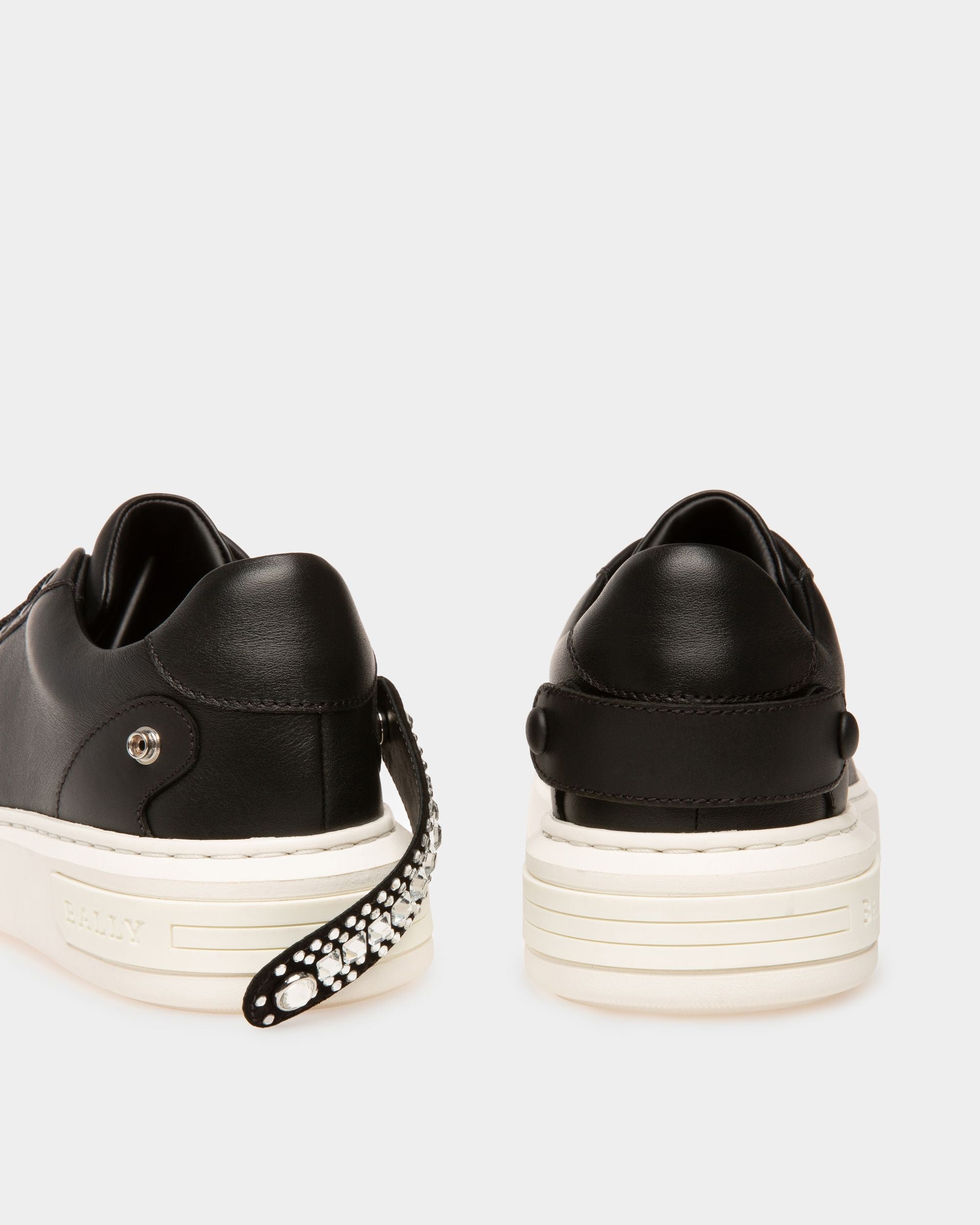 Bally Global - Malya Leather Sneakers In Black - Black