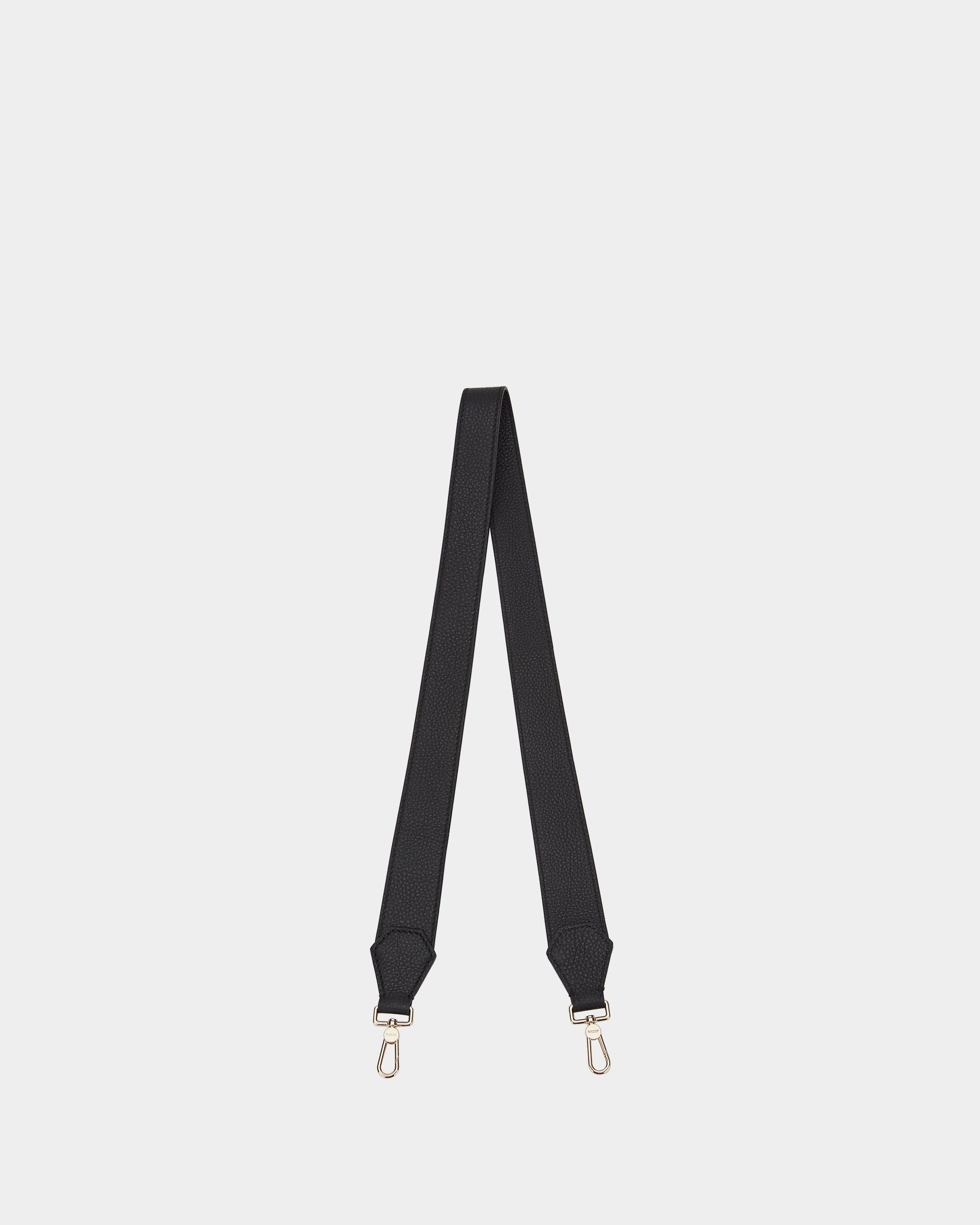 Bally Global - Top Handle Bag in Black Grained Leather - Black