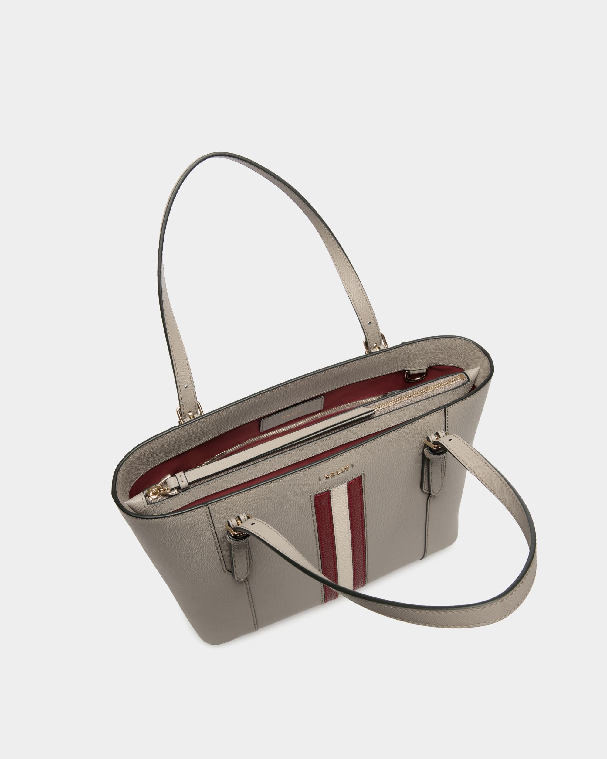 Bally Global - Tote In Grey Bovine Split - Grey