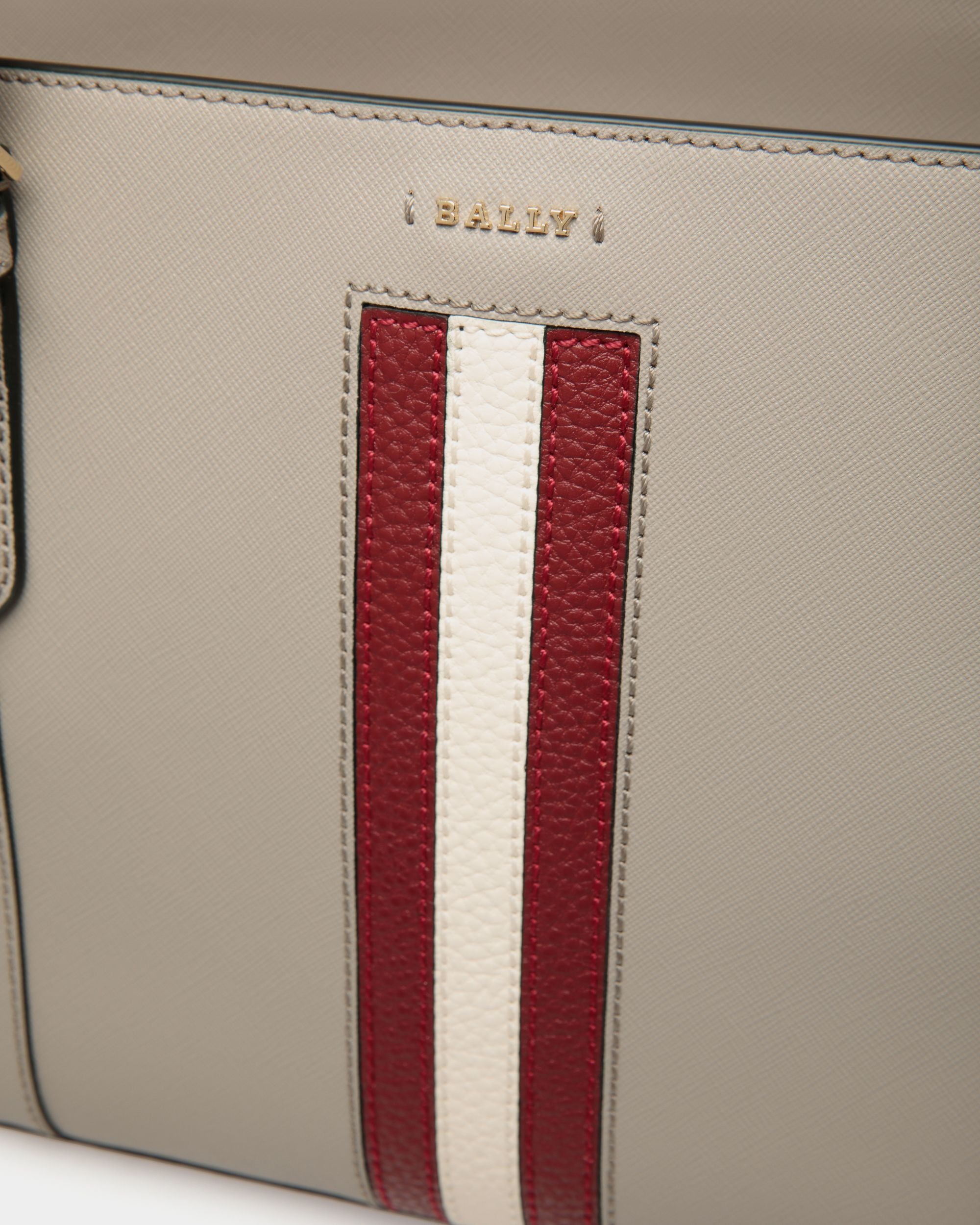 Bally Global - Tote In Grey Bovine Split - Grey