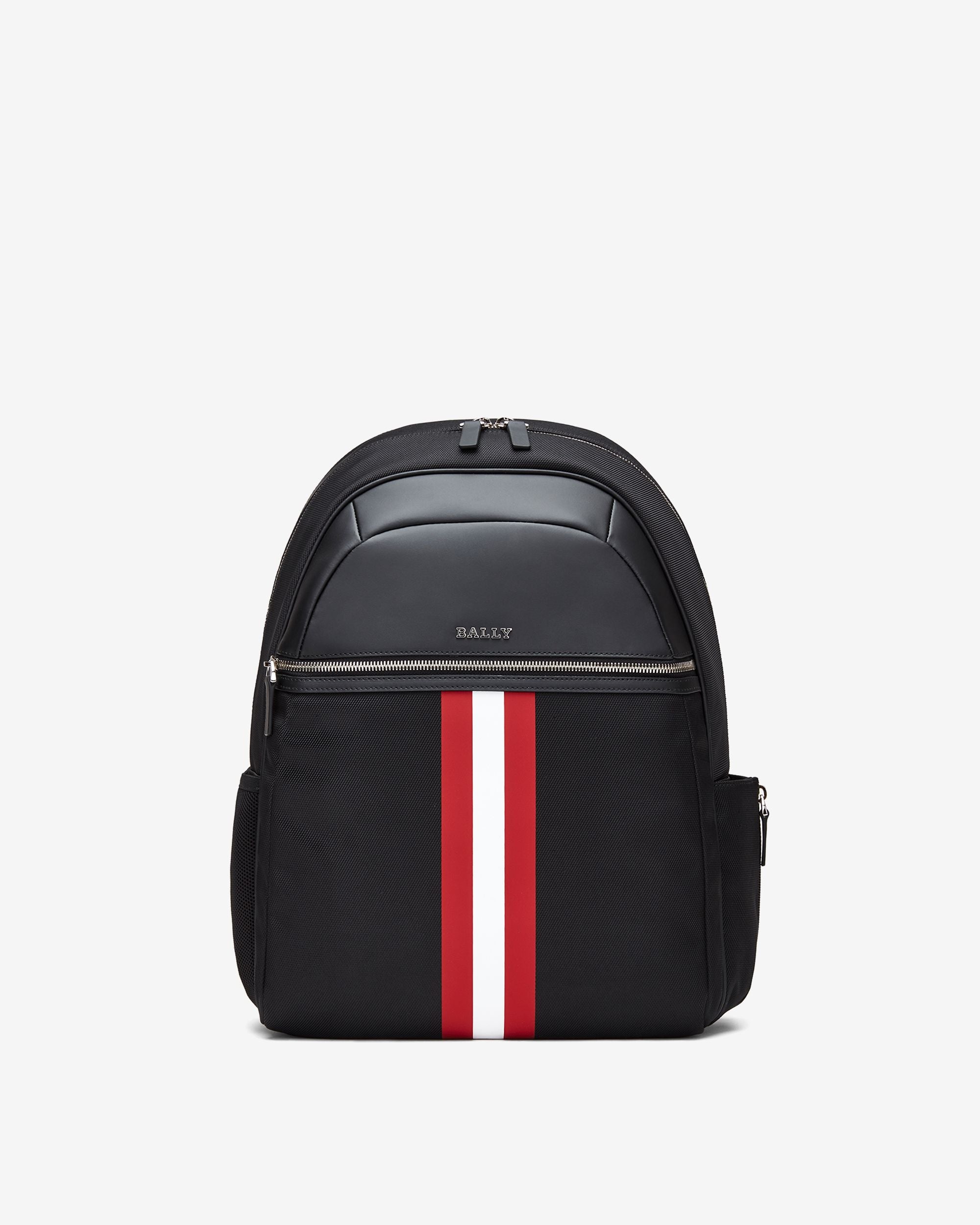 Bally Global - Travel Backpack in Black Fabric With a Bally Ribbon - Black