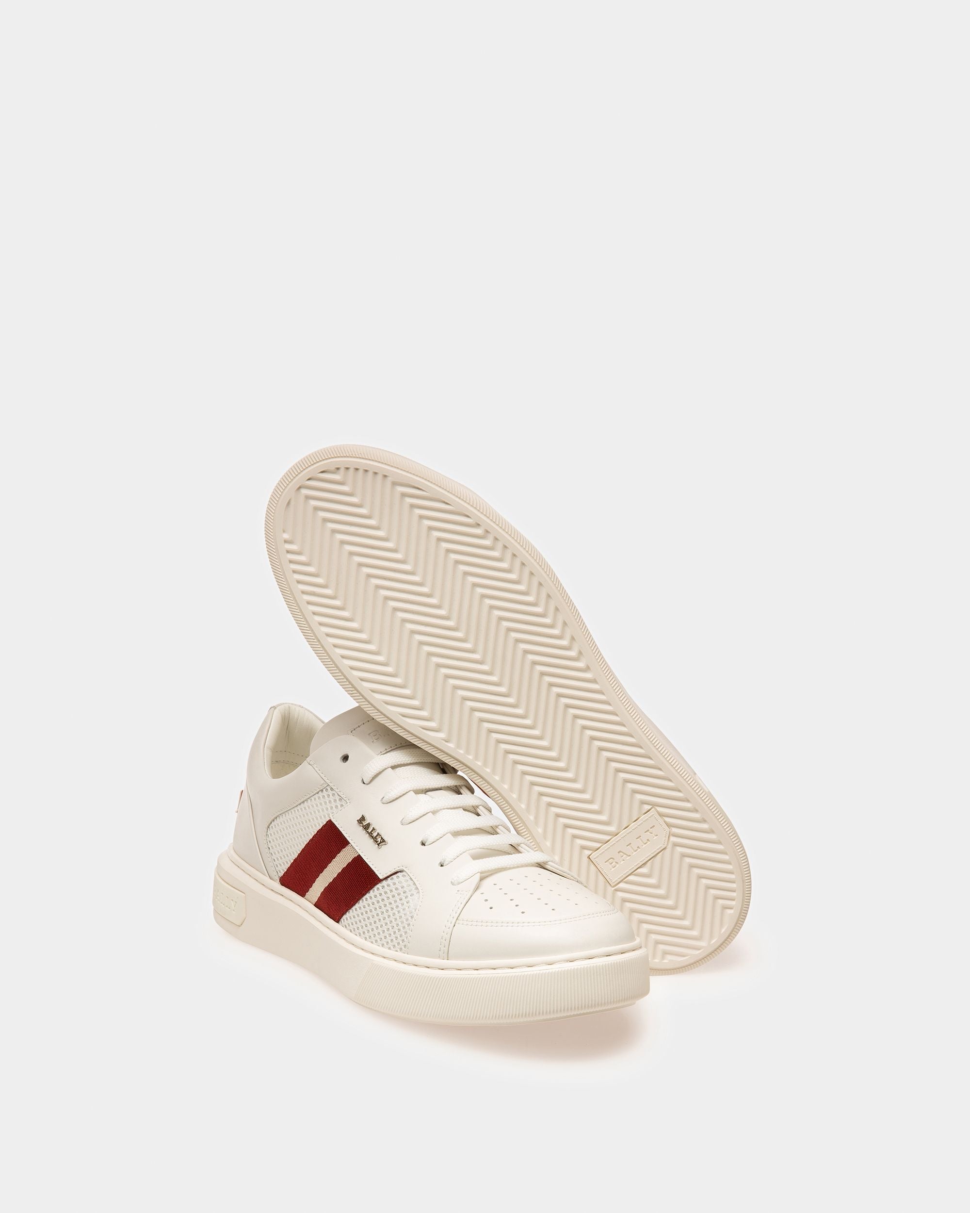 Bally Global - Melys Leather Sneakers In White - Blanc