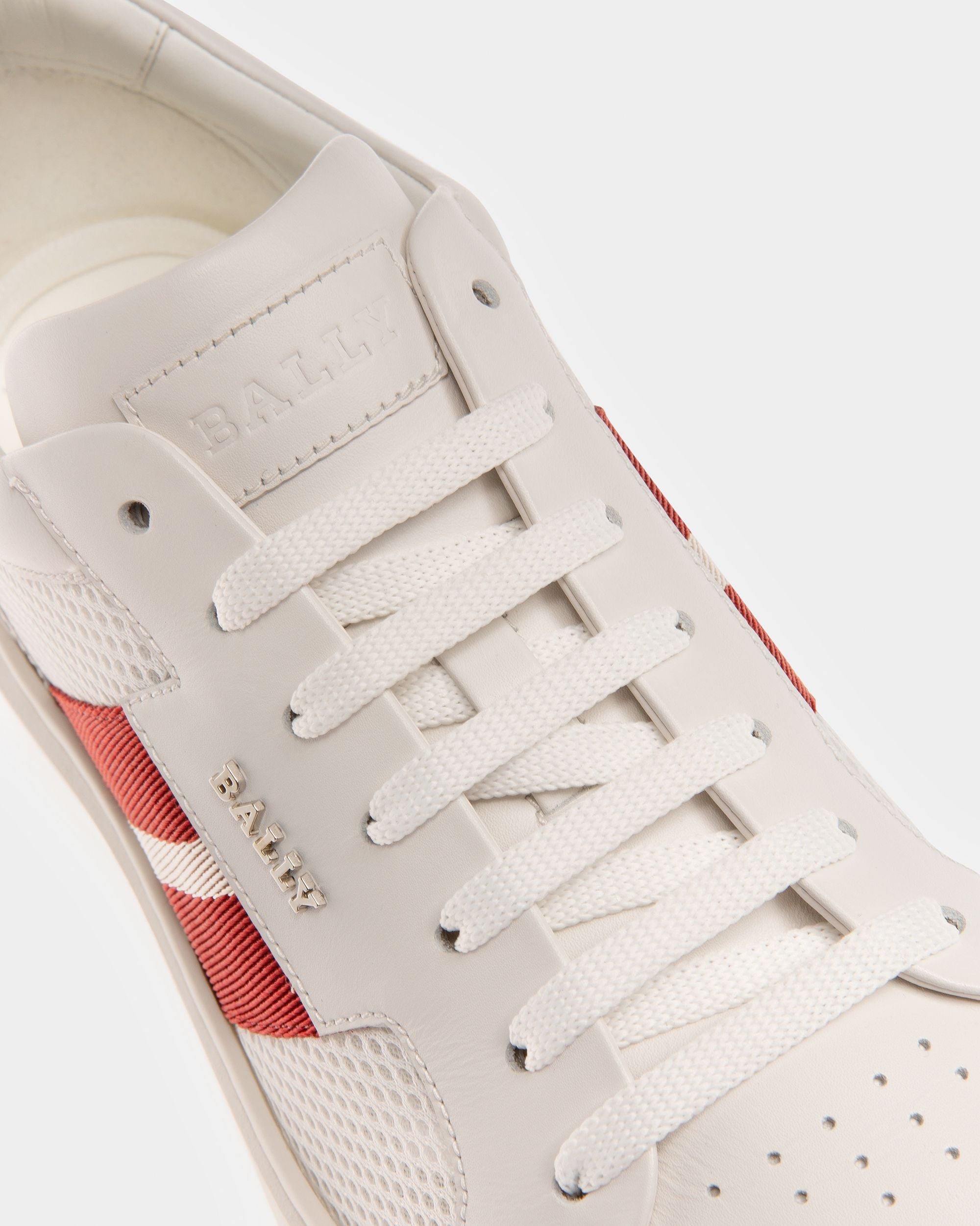 Bally Global - Melys Leather Sneakers In White - Blanc