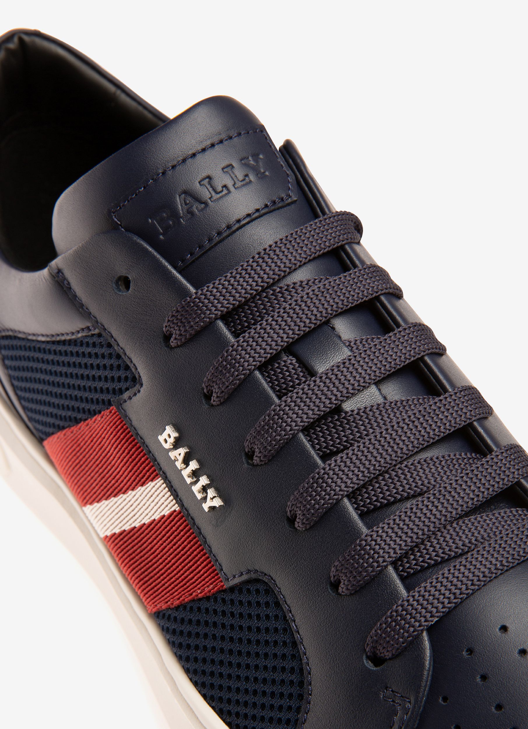 Bally Global - Melys Leather Sneakers In Navy - Blue