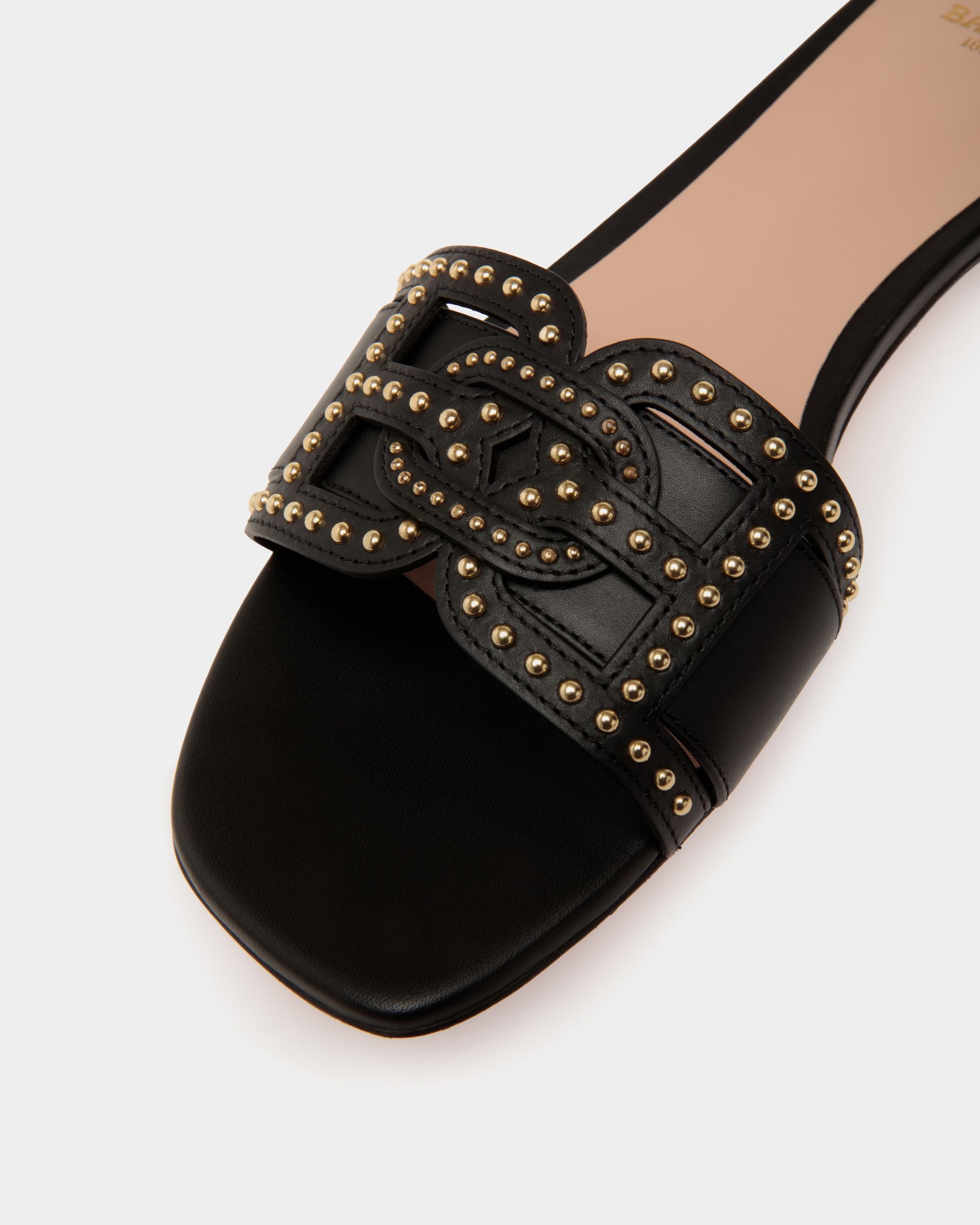 Bally Global - Elisie Flat Sandals In Black Leather - Black