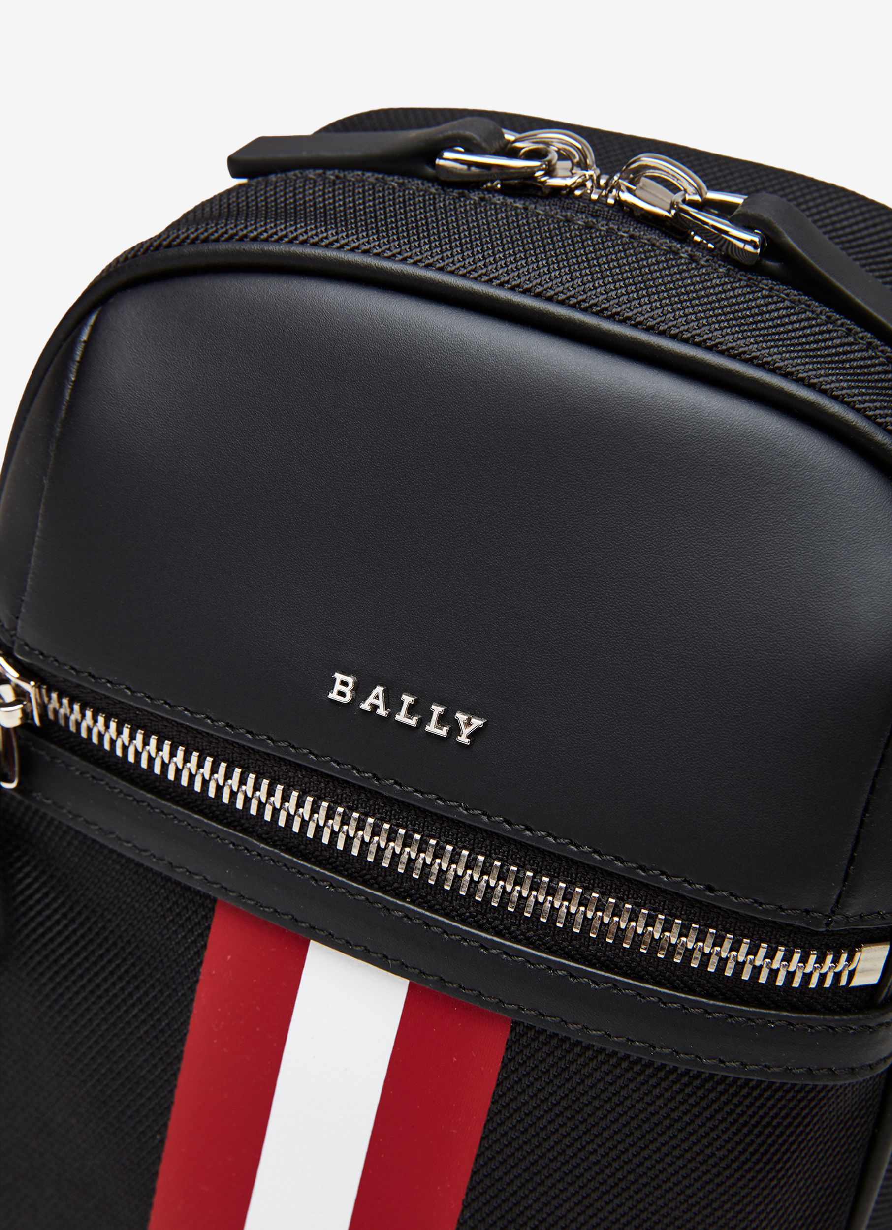 Bally Global - Sling Bag En Toile Noire - Noir