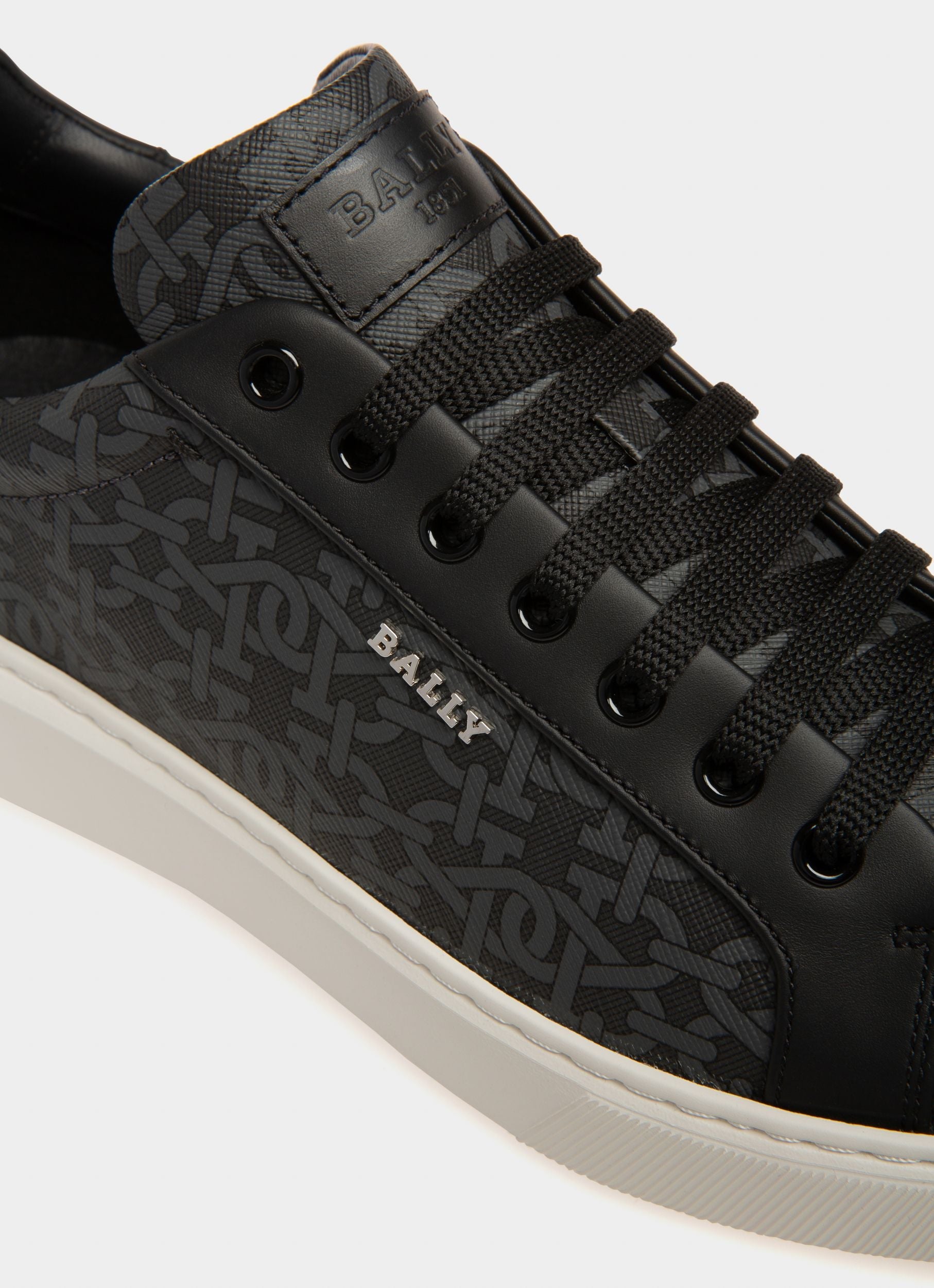 Bally Global - Miky Zapatillas De Piel Y Algodón En Gris - Multicolor