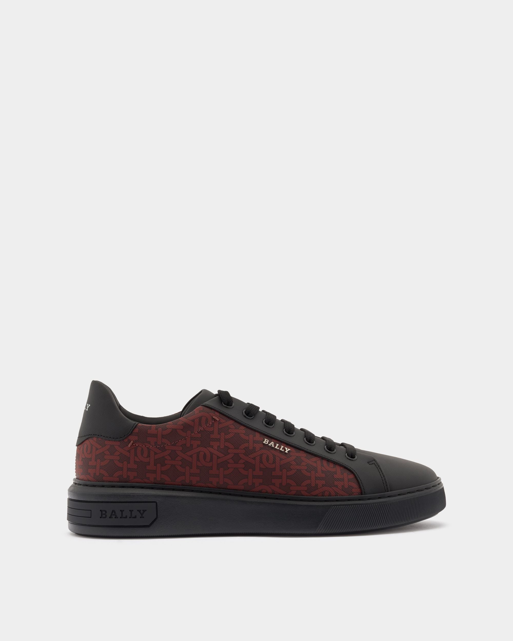 Bally Global - Miky Sneakers In Stone Fabric And Leather - Black