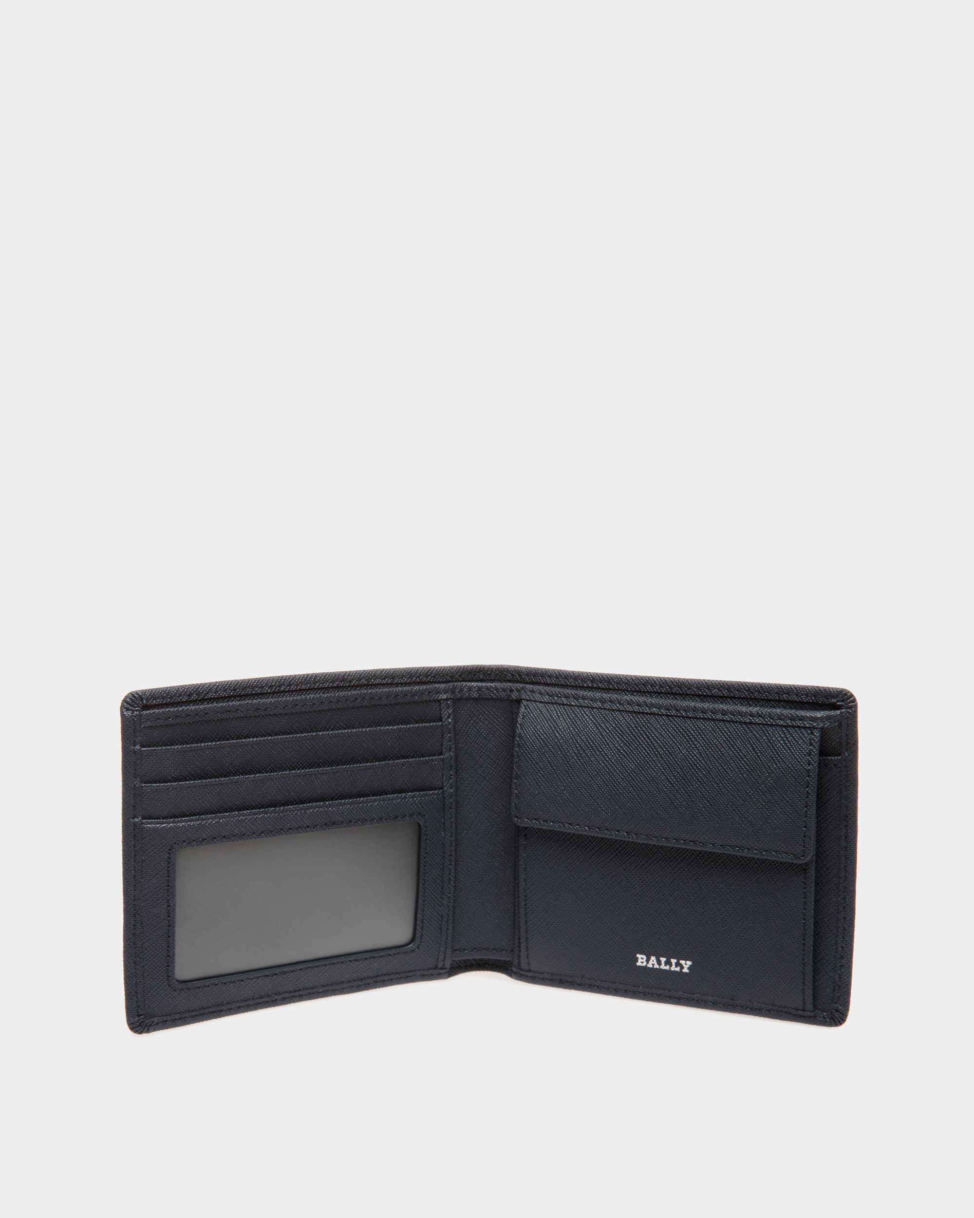 Bally Global - Wallet In Blue Bovine Split - Blue