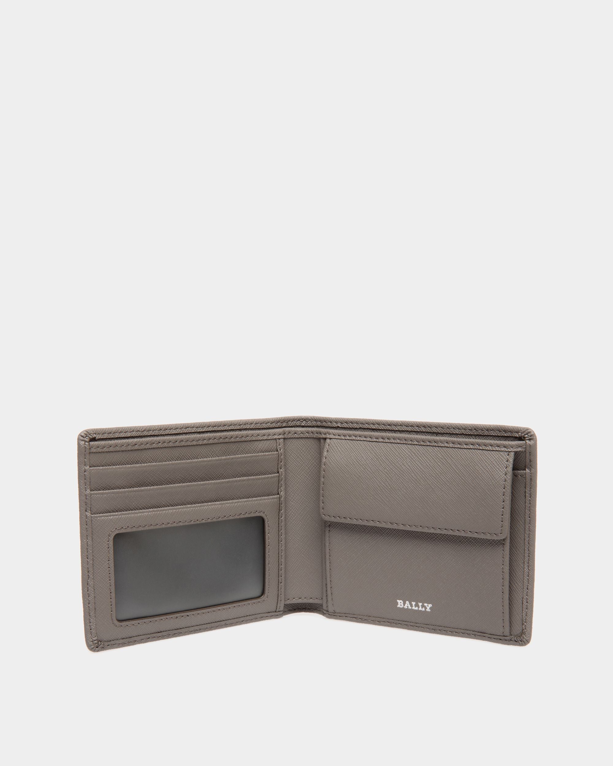 Bally Global - Wallet In Grey Bovine Split - Grey
