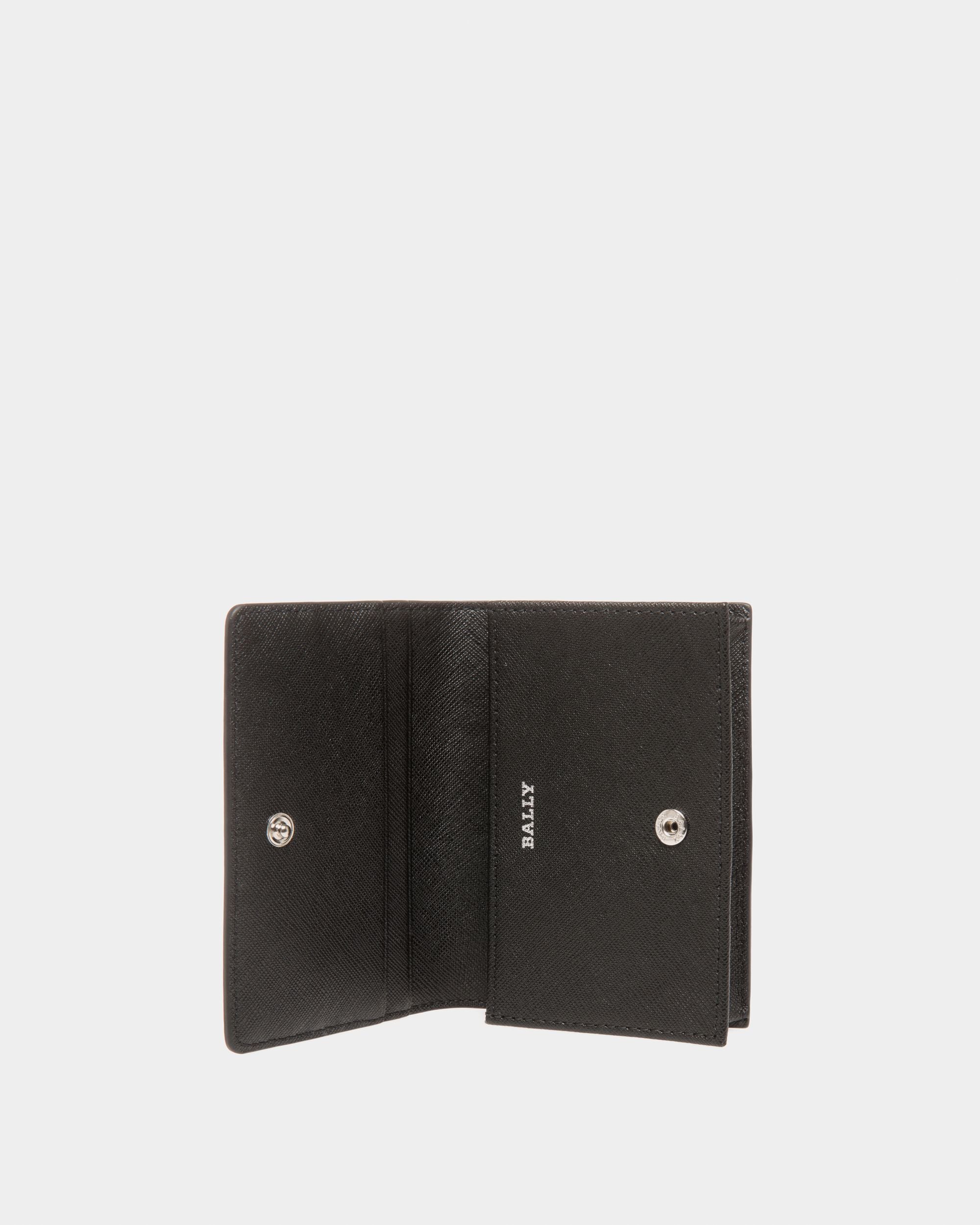 Bally Global - Business Card Holder In Black Leather - Black