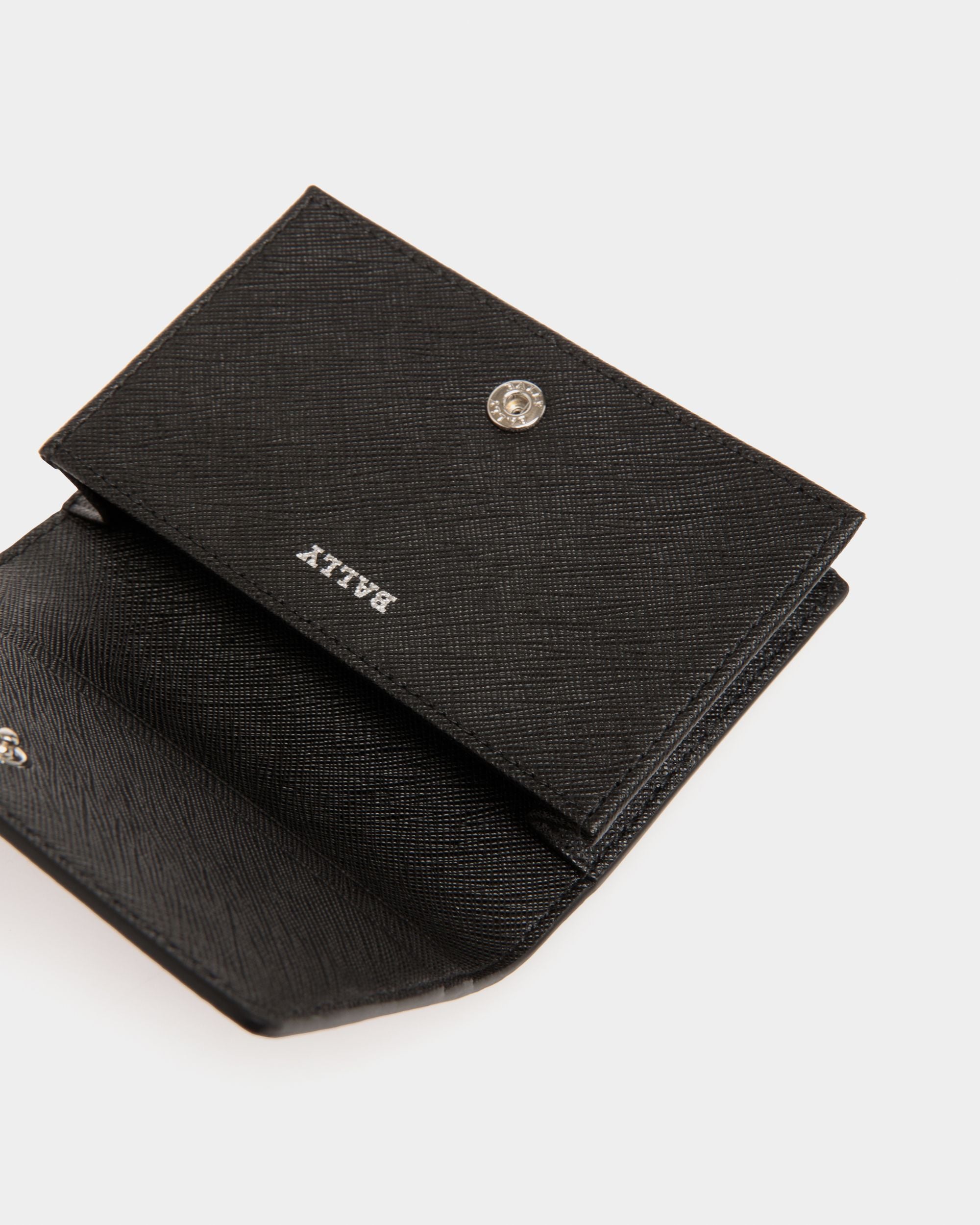 Bally Global - Business Card Holder In Black Leather - Black