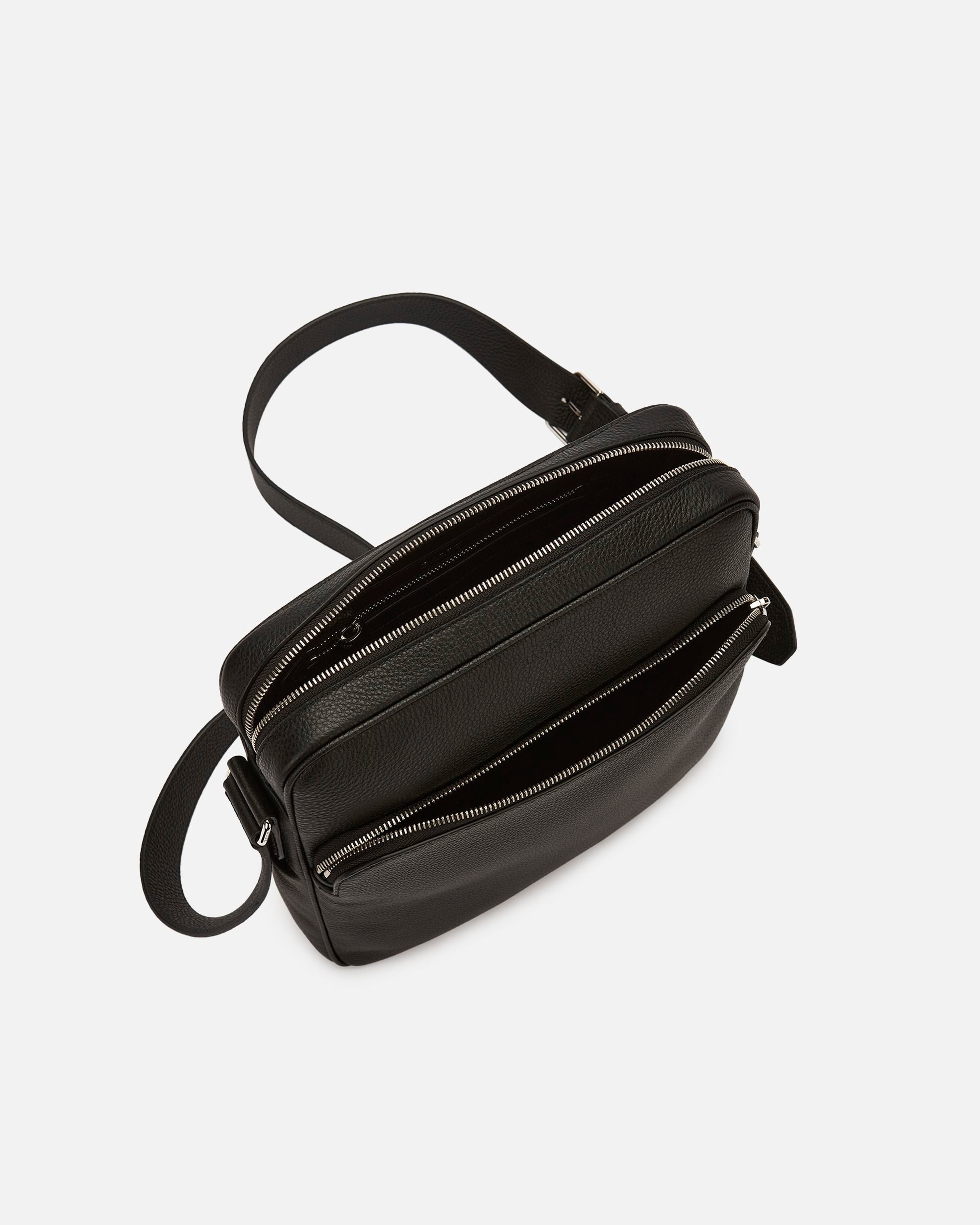 Bally Global - Sac À Bandoulière En Cuir Grainé Noir - Noir