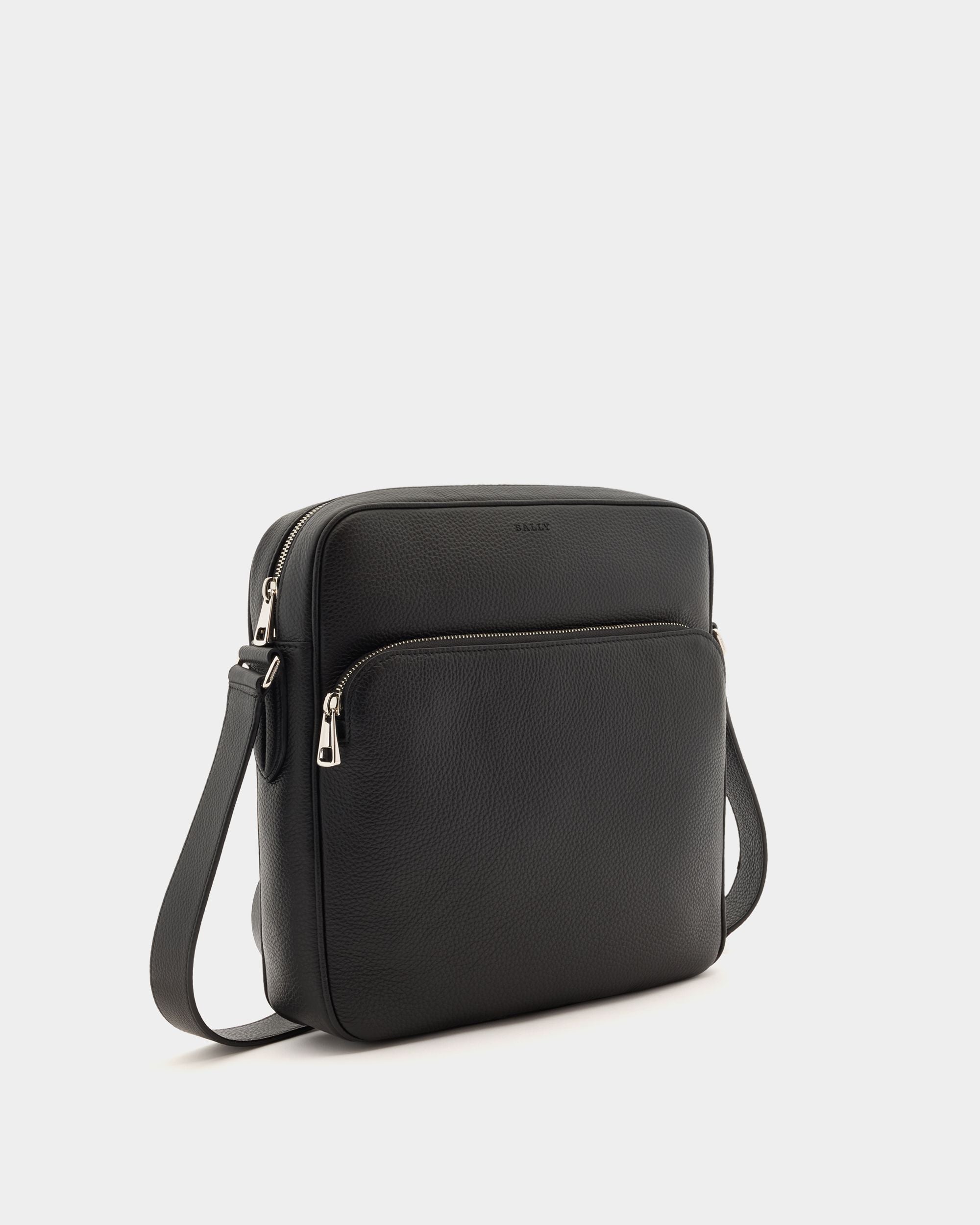 Bally Global - Sac À Bandoulière En Cuir Grainé Noir - Noir