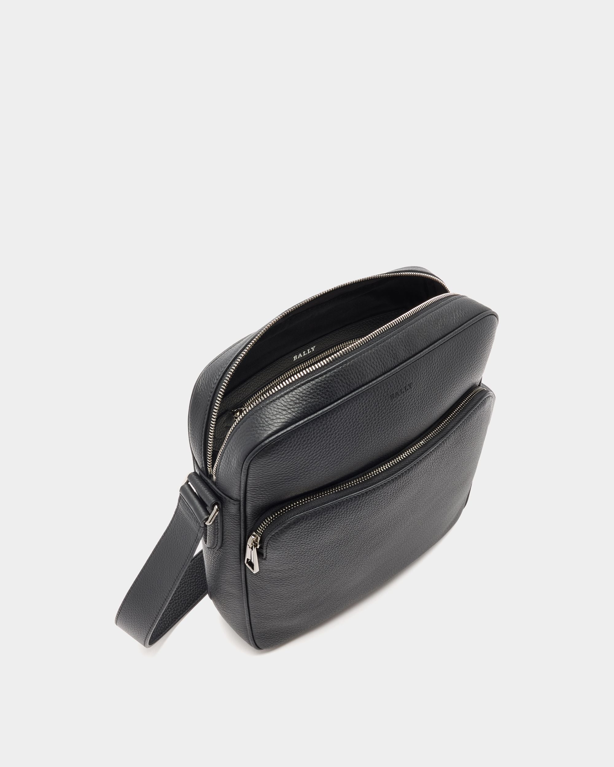 Bally Global - Sac À Bandoulière En Cuir Grainé Noir - Noir