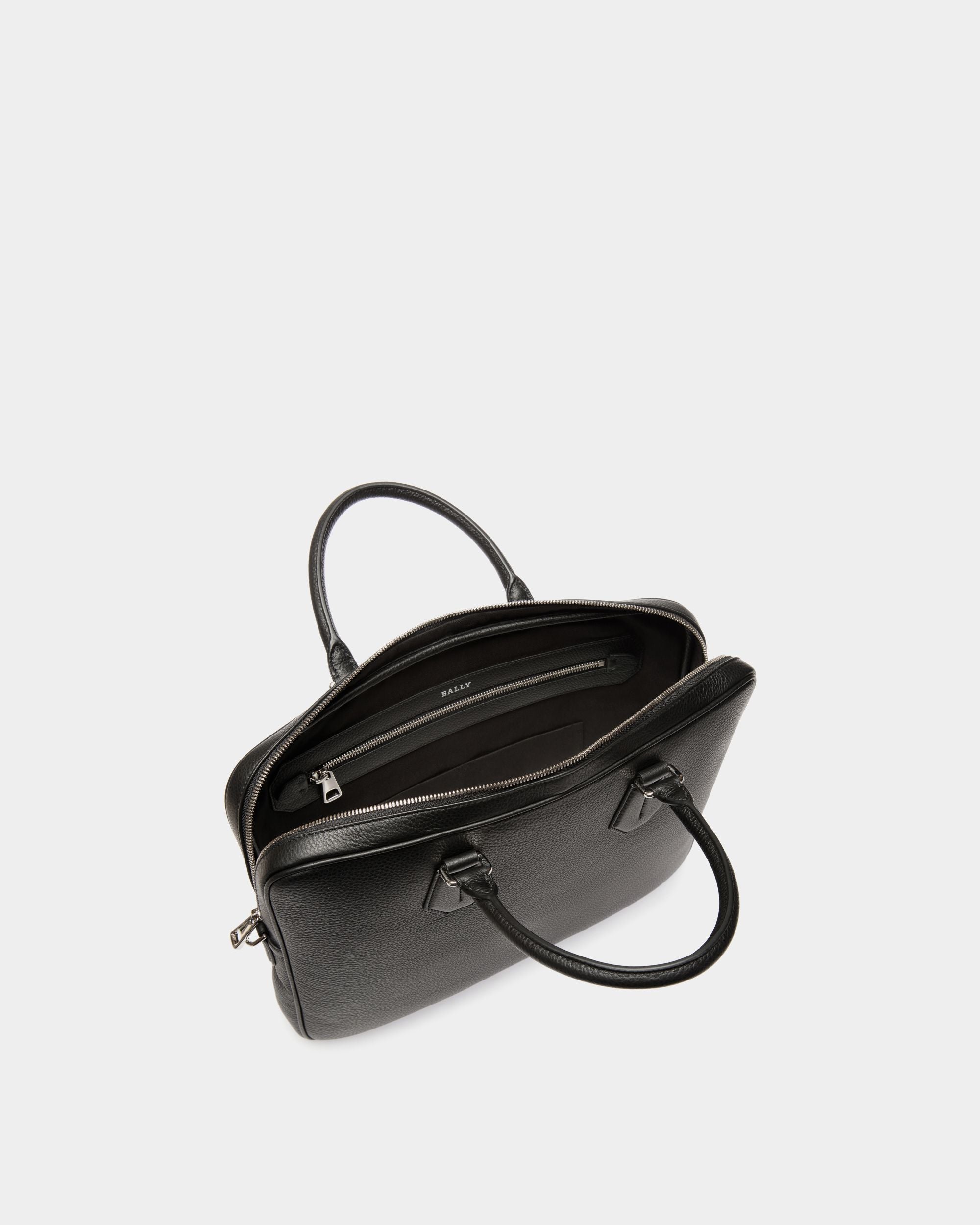 Bally Global - Business Bag In Black Leather - Black
