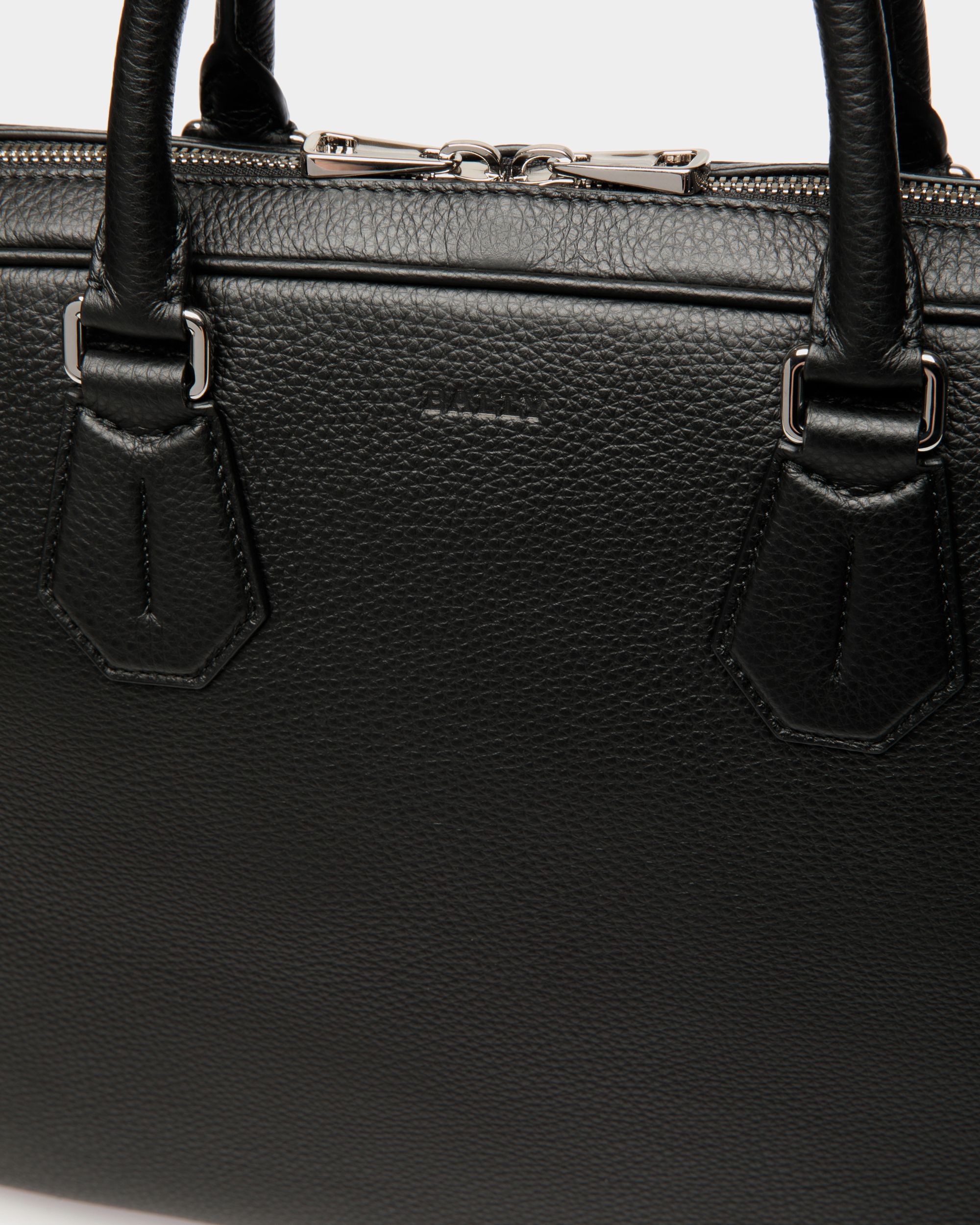 Bally Global - Business Bag In Black Leather - Black