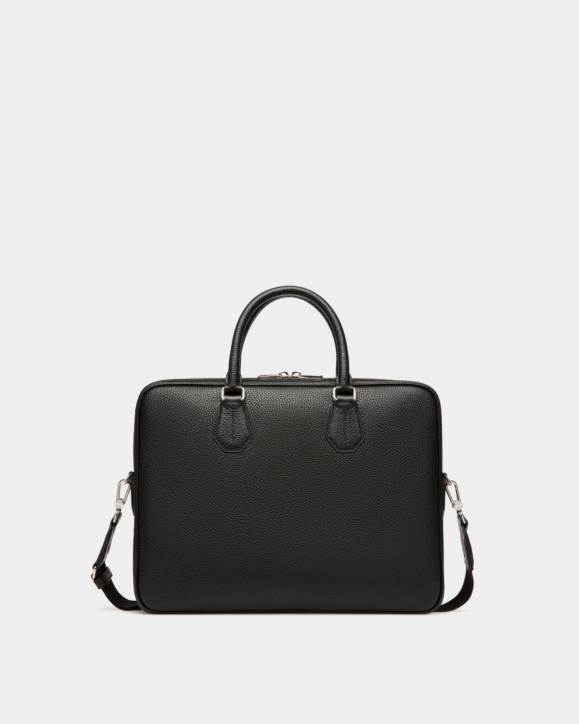 Bally Global - Men's Black Business Casual Briefcase Handbag - Black