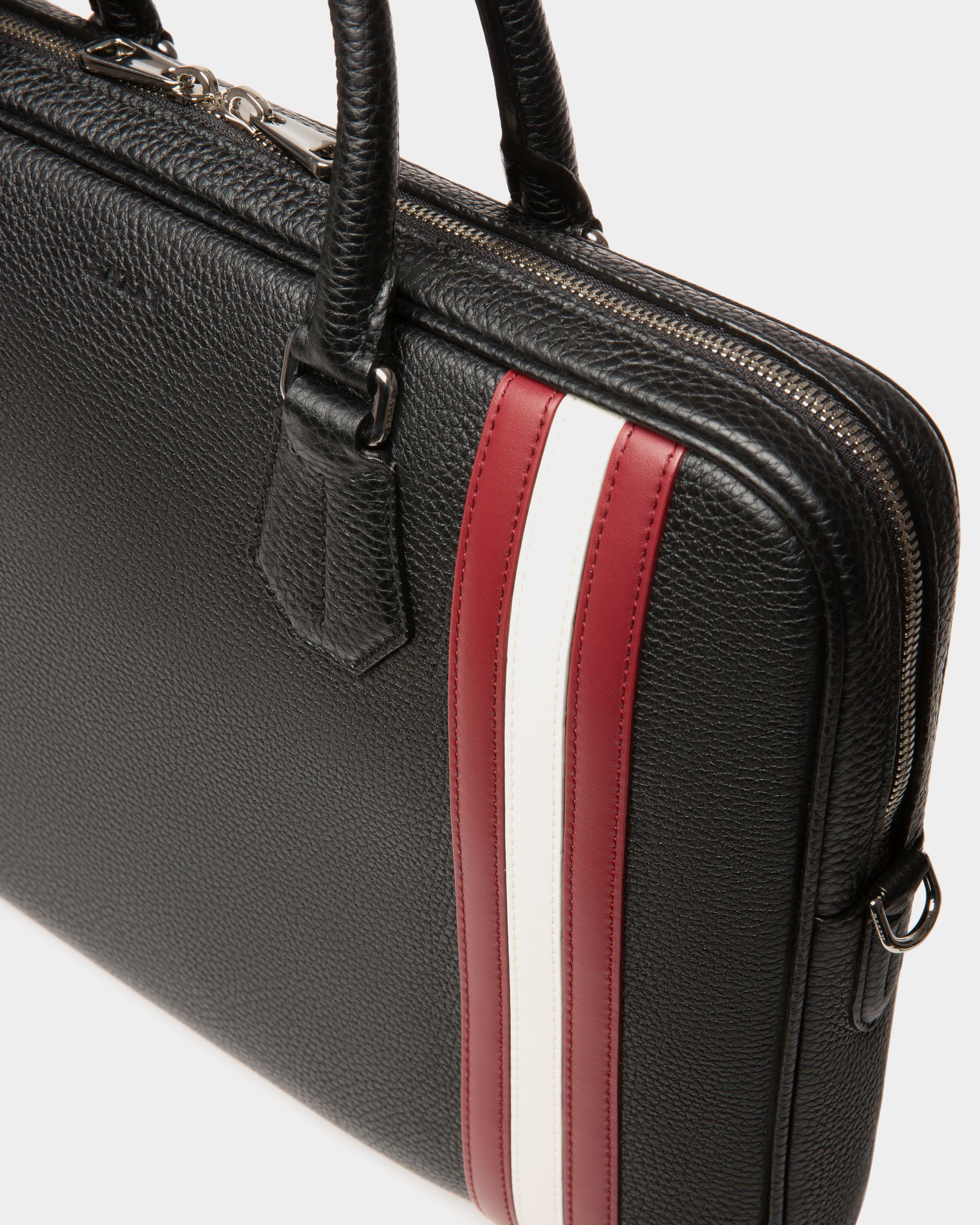 Bally Global - Men's Black Business Casual Briefcase Handbag - Black