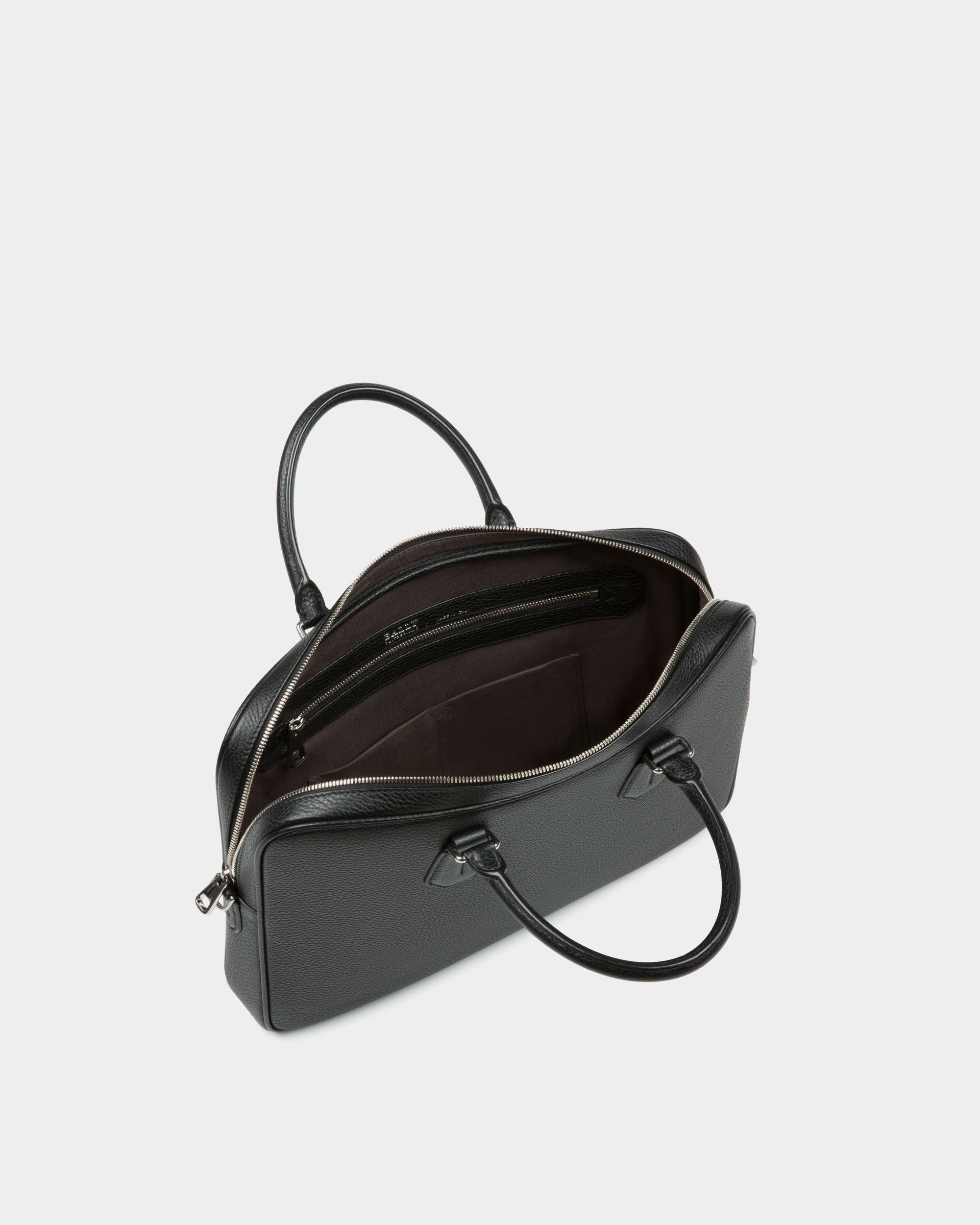 Bally Global - Men's Black Business Casual Briefcase Handbag - Black