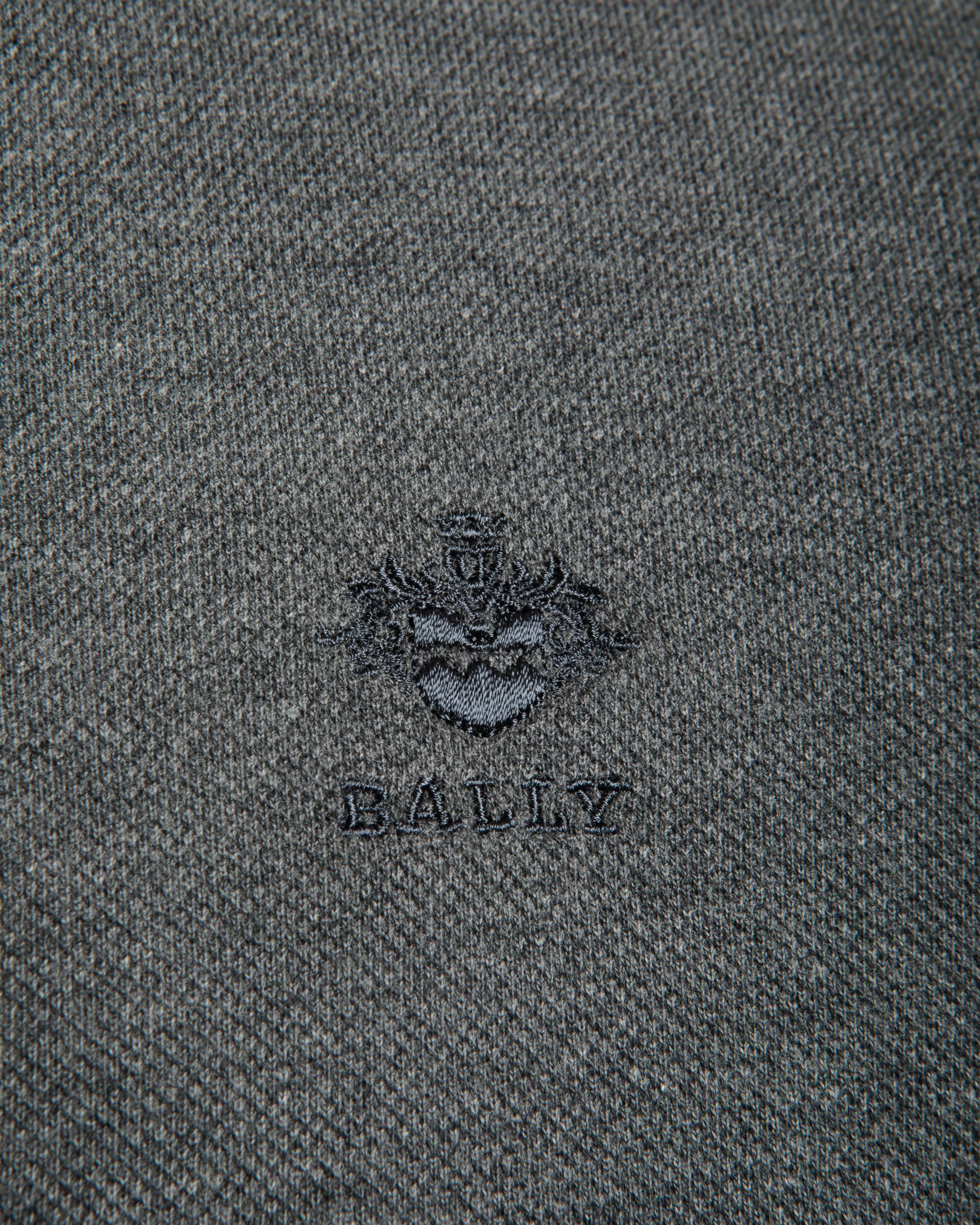 Bally Global - Polo En Maille Piquée De Coton Gris - Gris