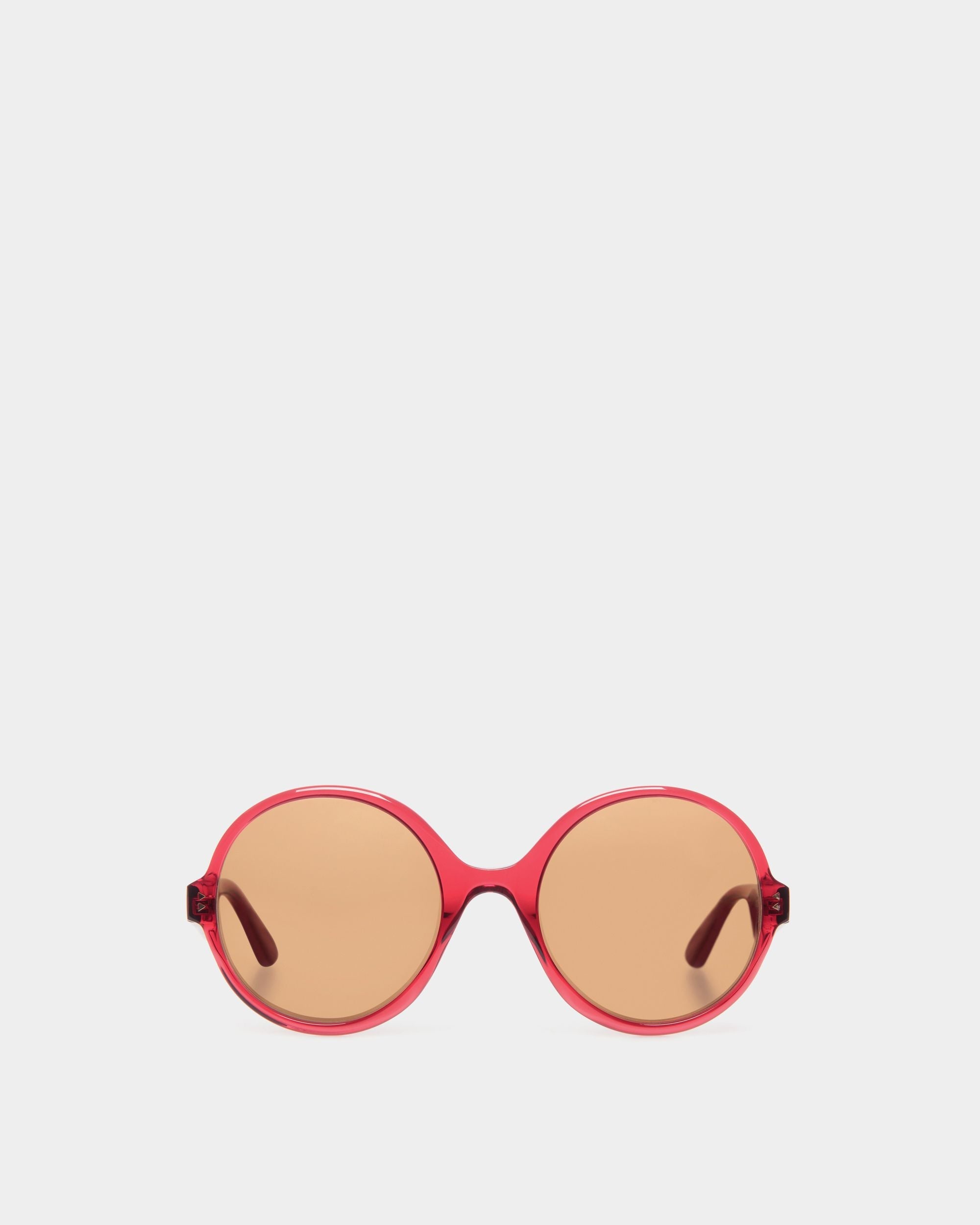 Bally Global - Lunettes De Soleil Ursula En Acétate Rouge - Rouge