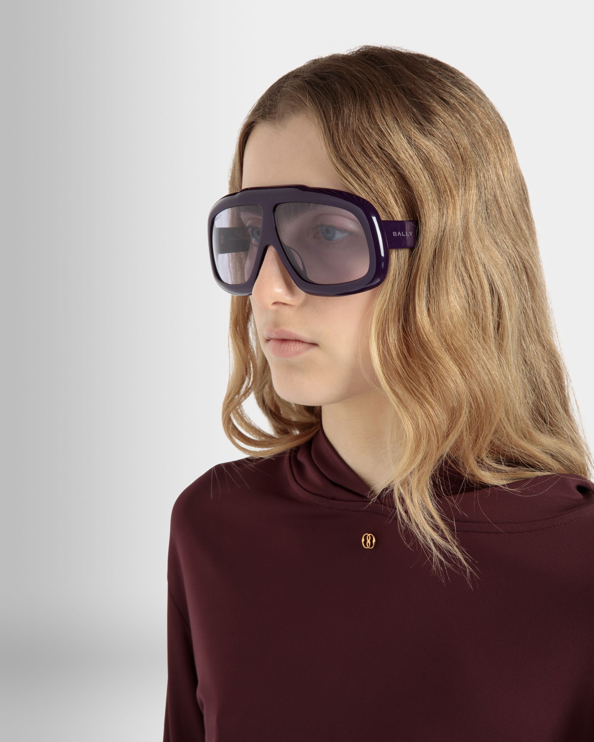 Bally Global - Gafas De Sol Eyger De Acetato En Morado Y Lila - Púrpura