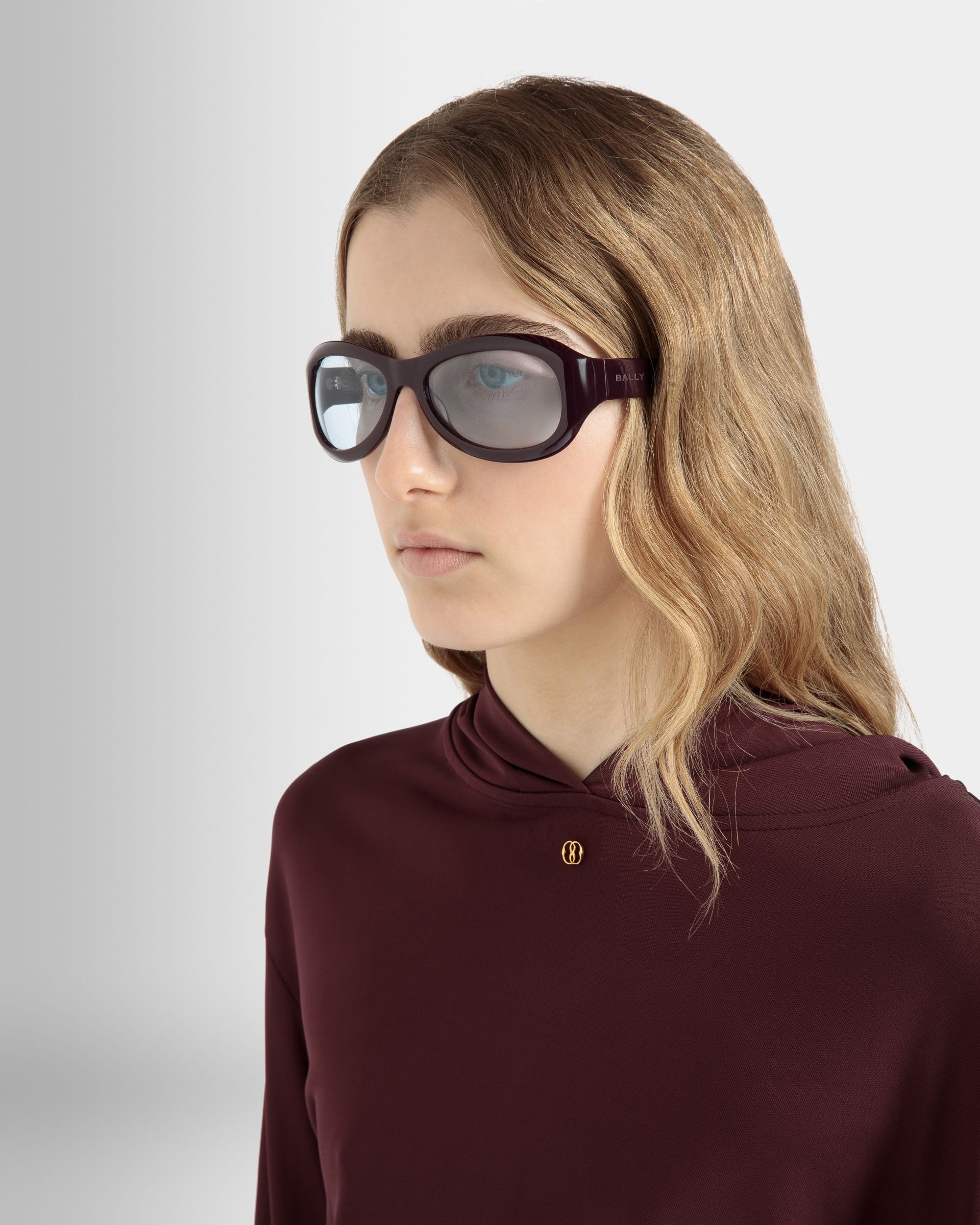 Bally Global - Maurice Acetate Sunglasses in Purple and Blue - Purple