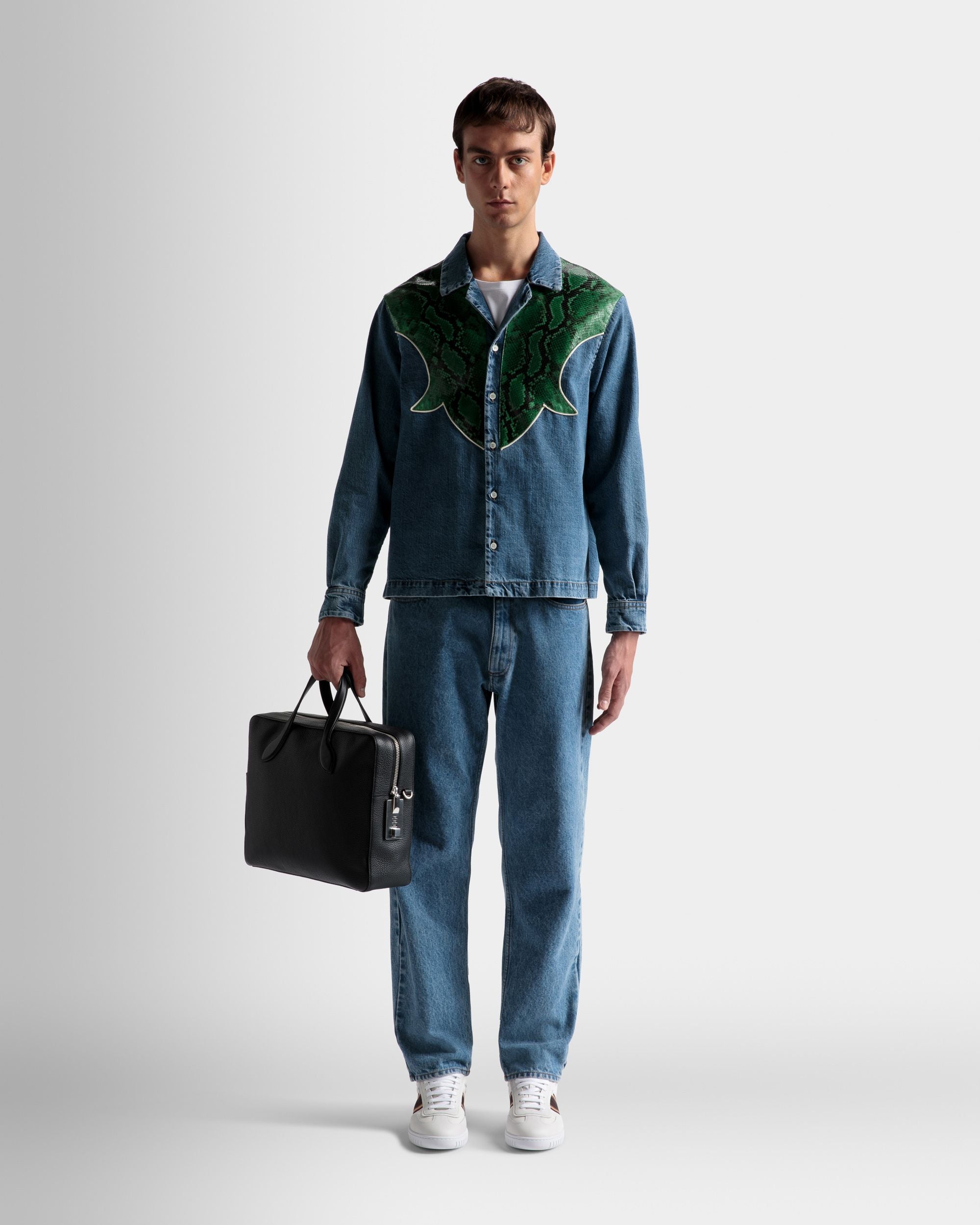 Bally Global - Maletín Lago De Piel En Negro - Negro
