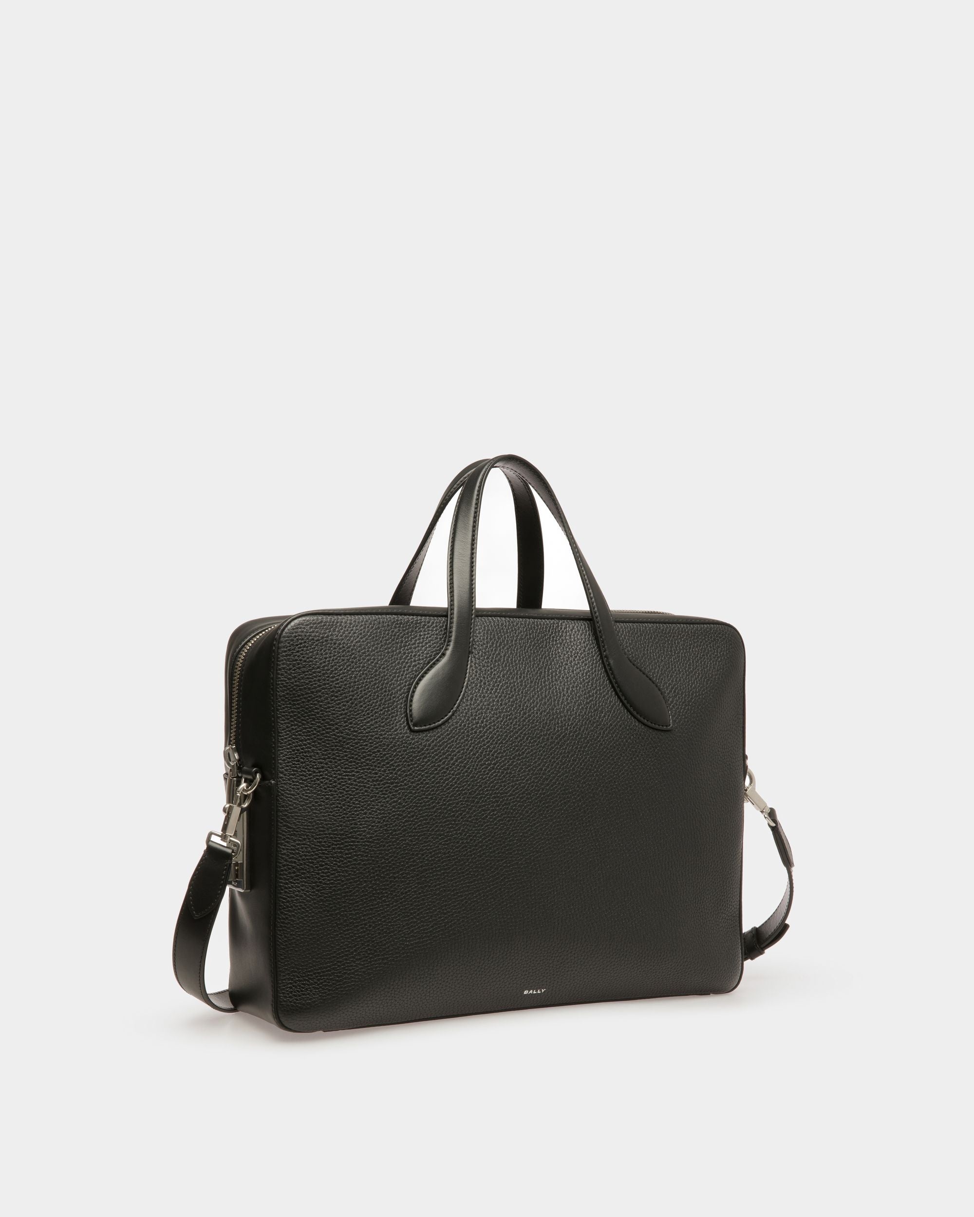 Bally Global - Maletín Lago De Piel En Negro - Negro