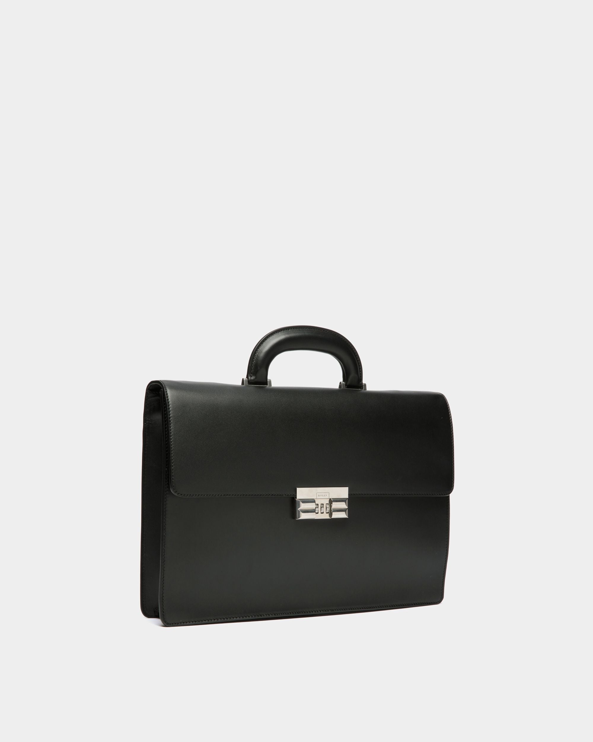 Bally Global - Busy Bally Briefcase in Black Leather - Black