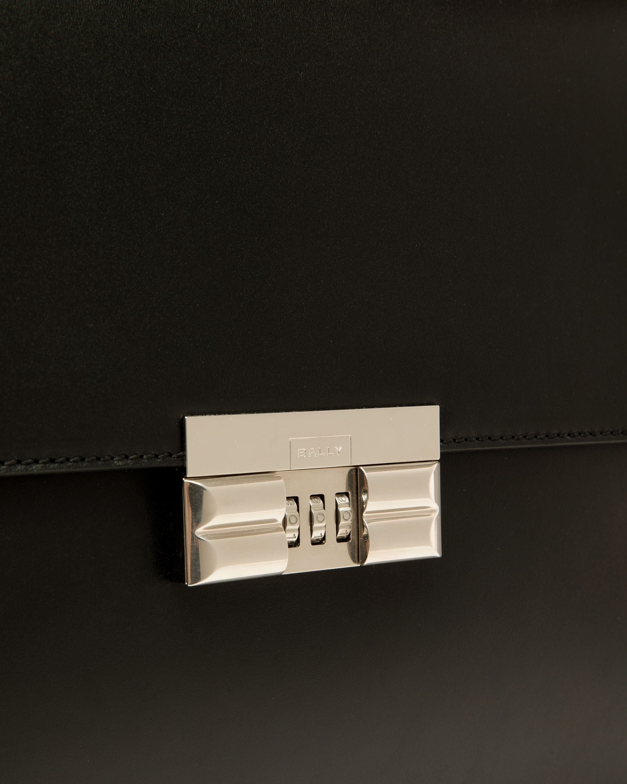 Bally Global - Busy Bally Briefcase in Black Leather - Black