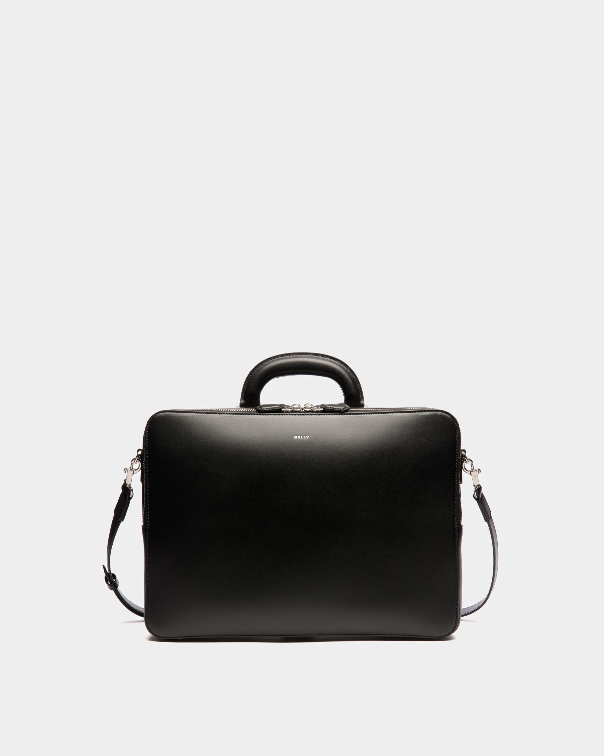 Bally Global - Cartable Busy Bally En Cuir Noir - Noir