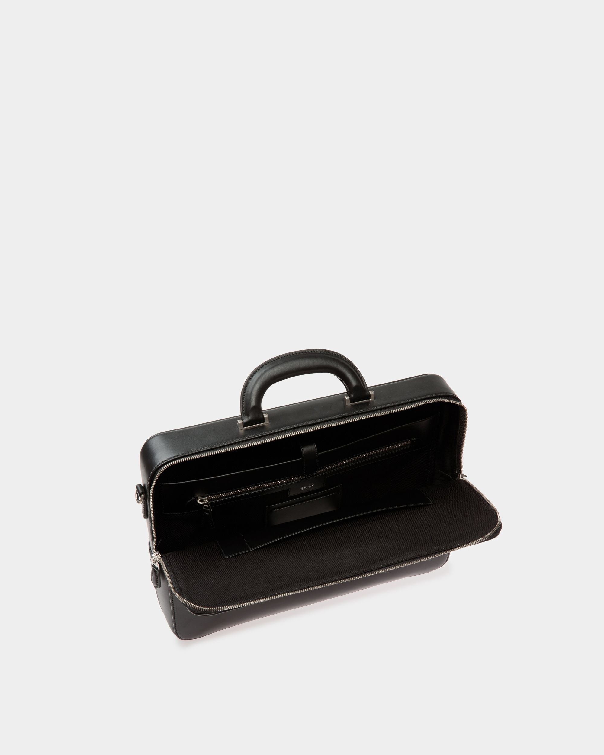 Bally Global - Cartable Busy Bally En Cuir Noir - Noir