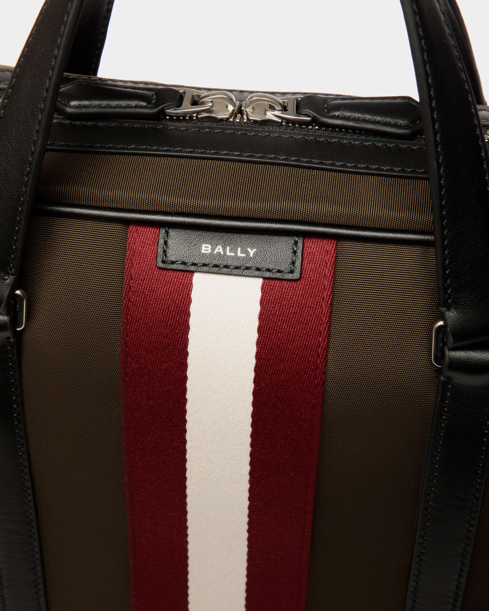 Bally Global - Code Briefcase In Military Green Nylon - Green
