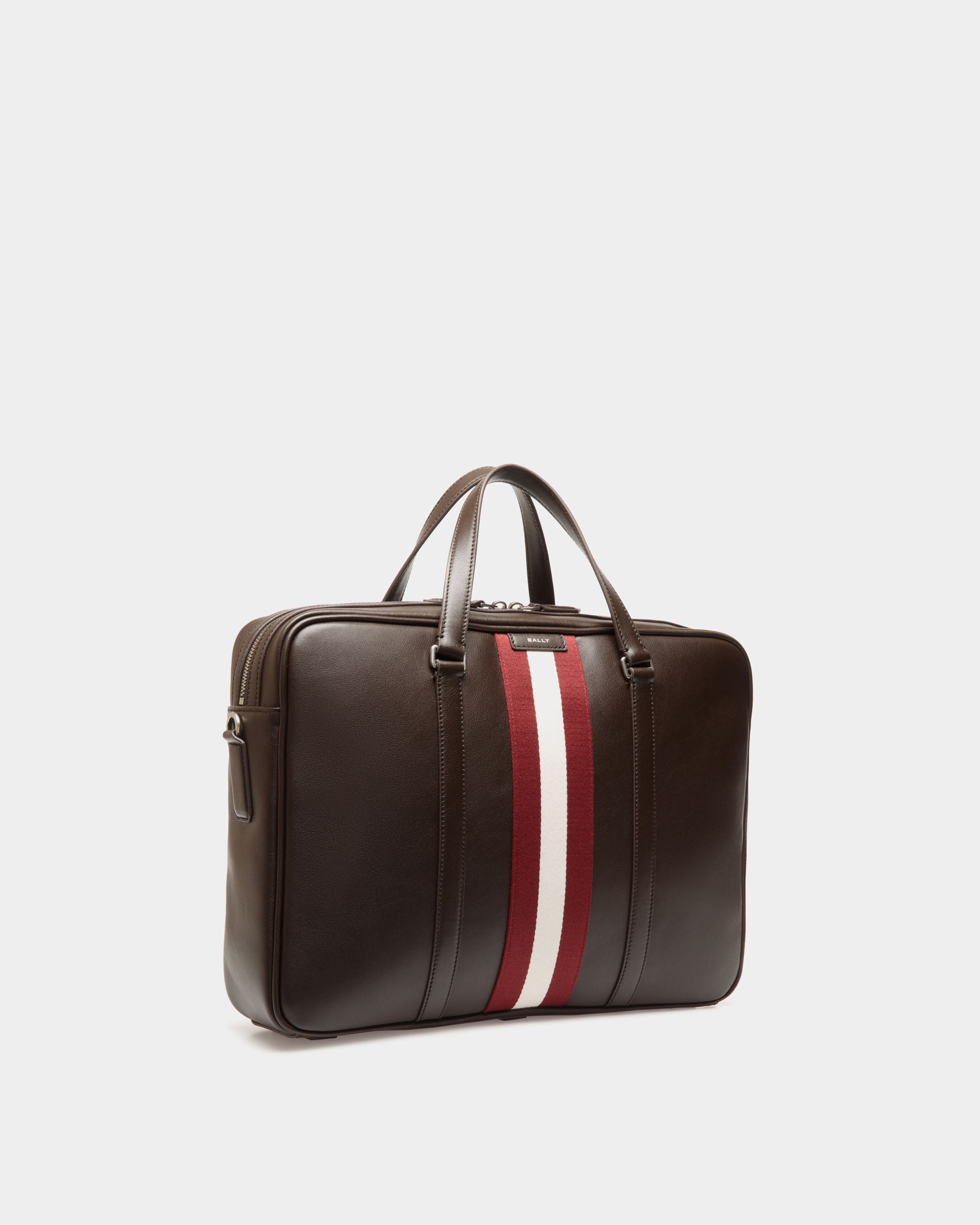 Bally Global - Maletín Code De Piel Ébano - Marrón