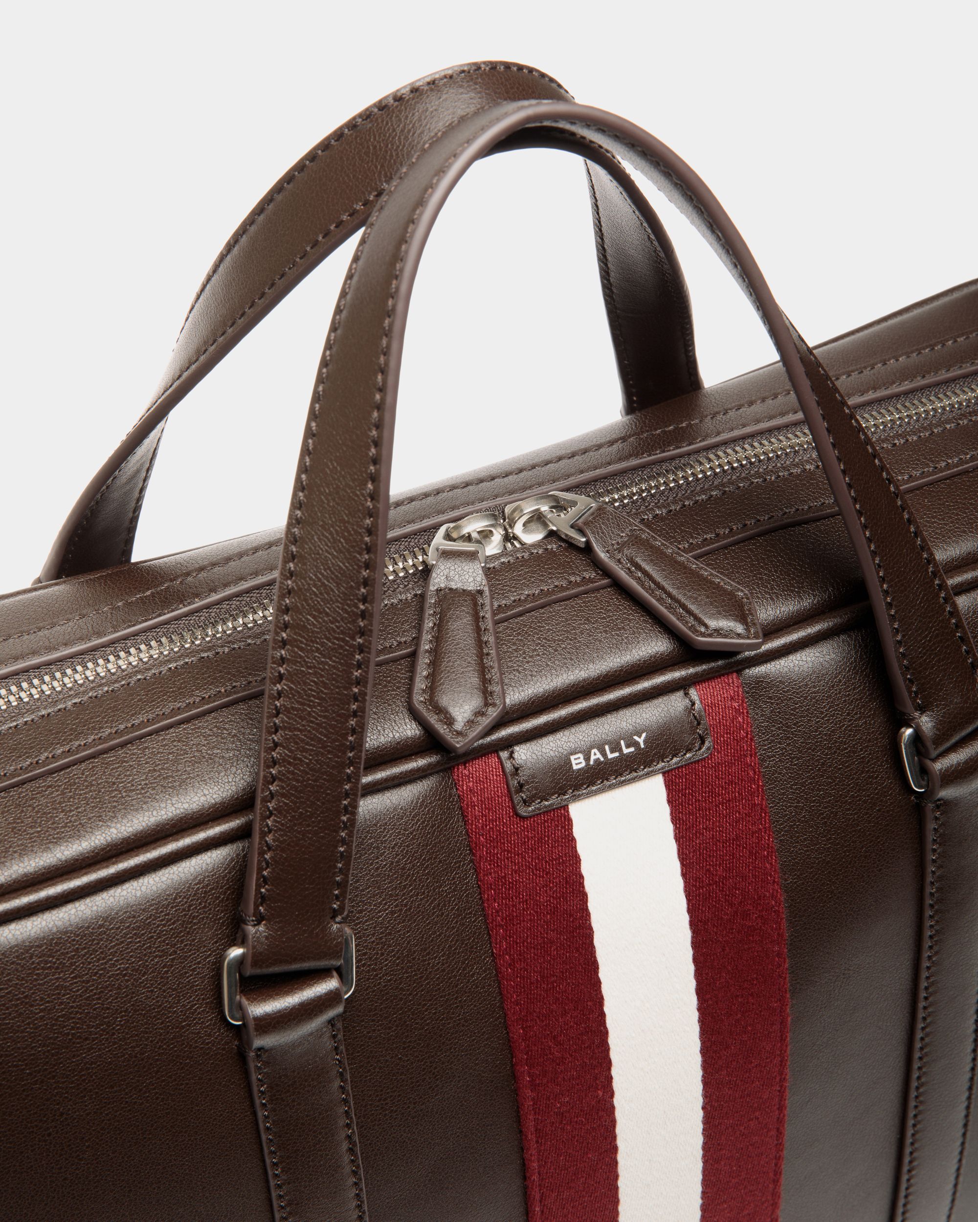 Bally Global - Maletín Code De Piel Ébano - Marrón