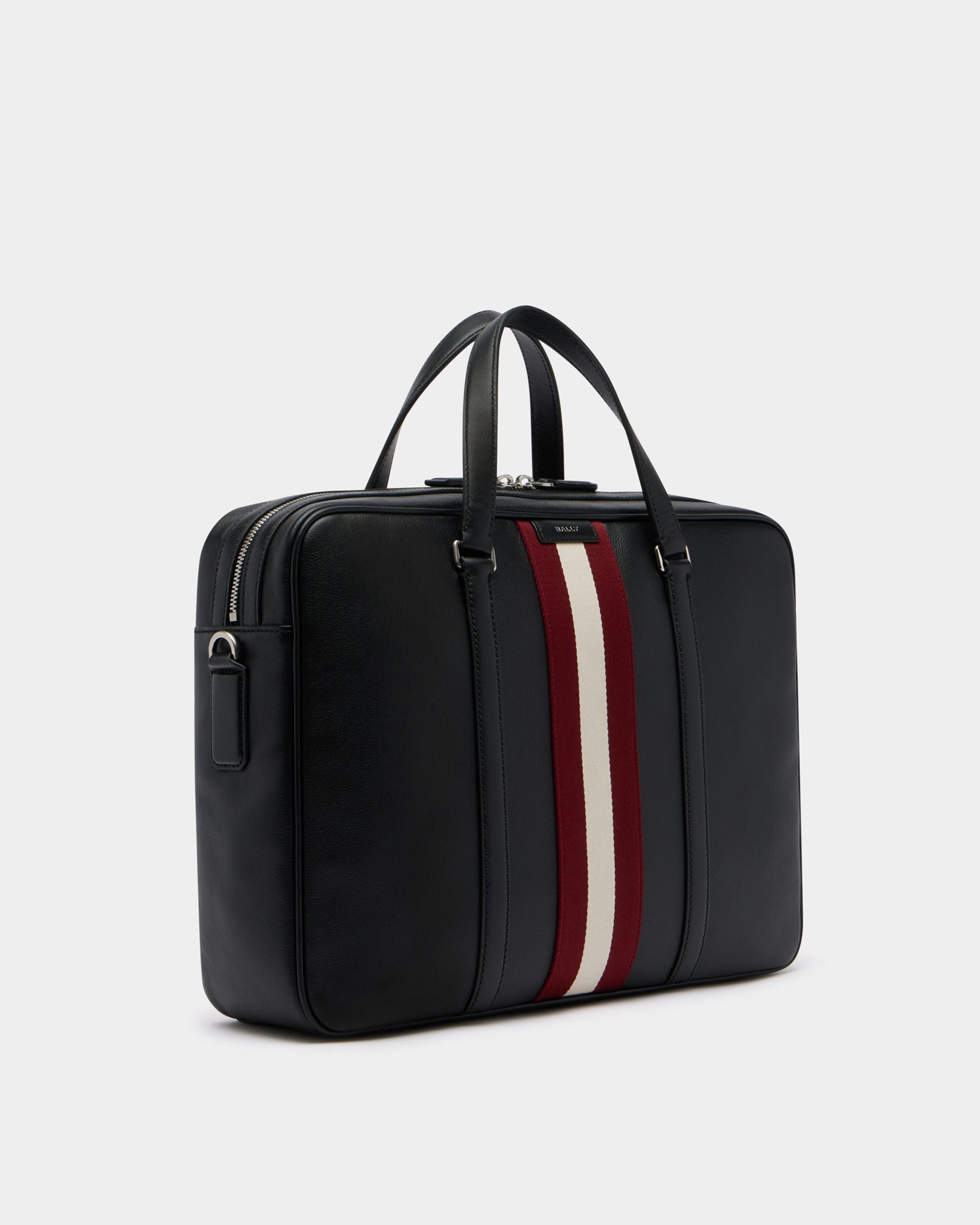 Bally Global - Code Briefcase in Black Leather - Black