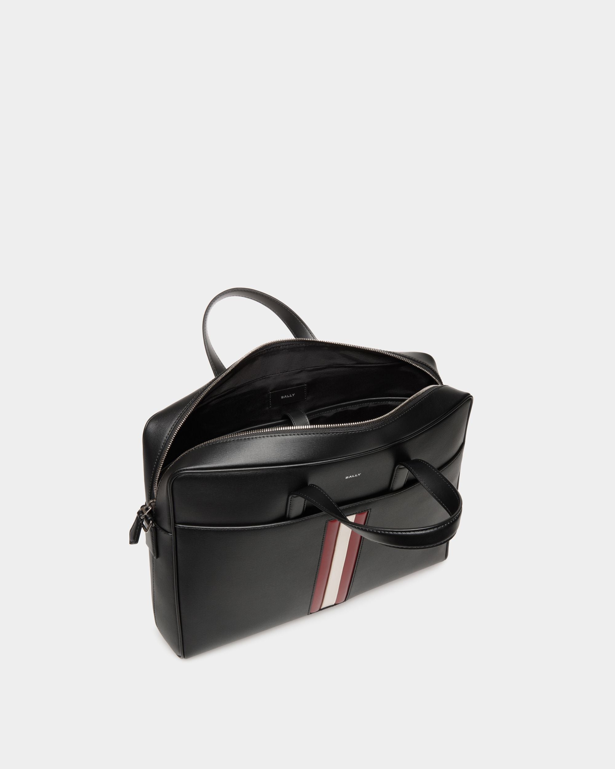 Bally Global - Cartable Mythos En Cuir Recyclé Noir - Noir
